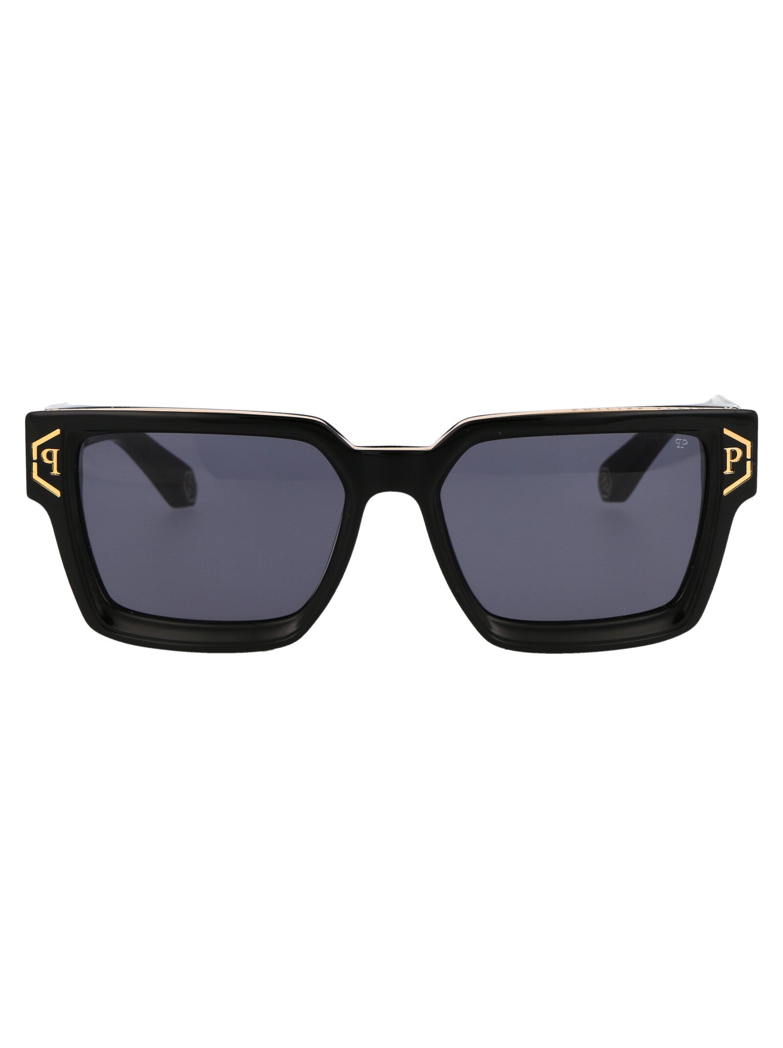 Spp005m 0700 Black Acetate Sunglasses