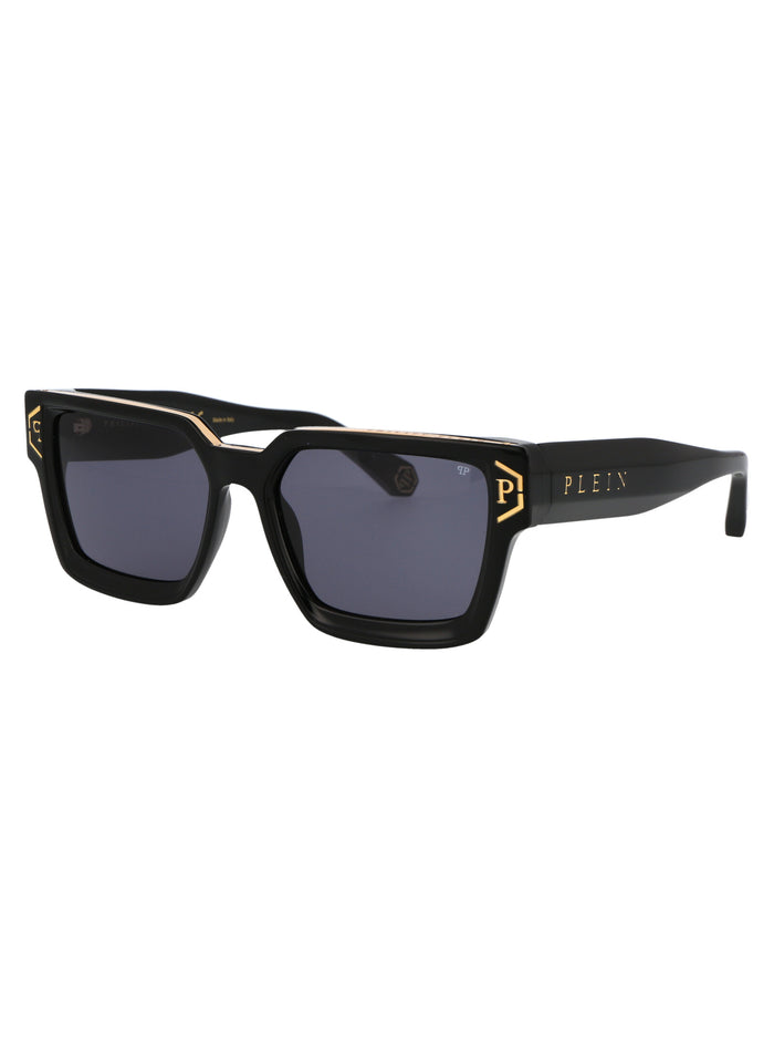 Spp005m 0700 Black Acetate Sunglasses