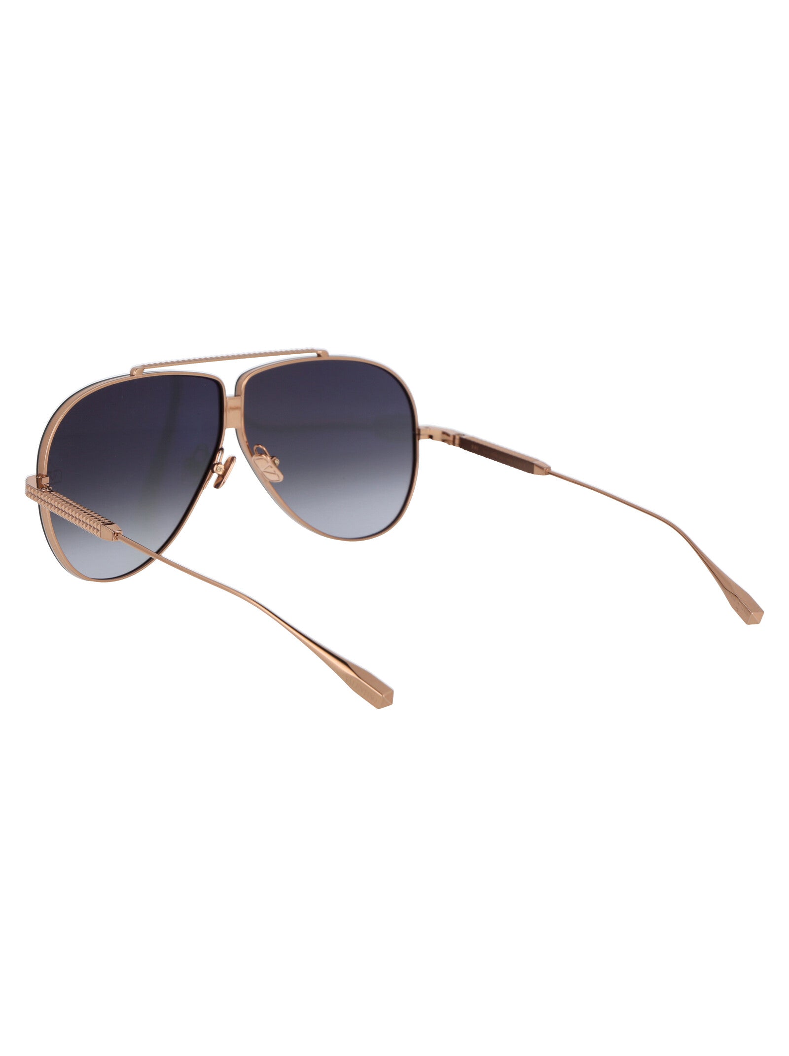 XVI Rose Gold W/ Dark Grey Black Flash Mirror Titanium Sunglasses