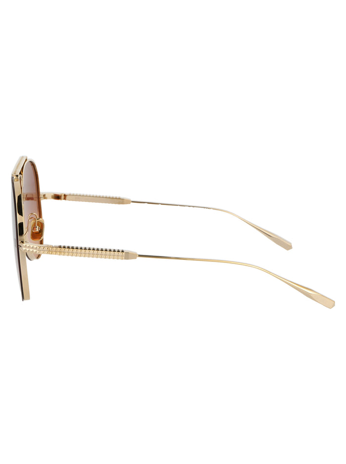 Vls-100d-64 D Light Gold W/ Violet To Orange Titanium Sunglasses