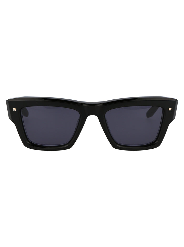 Vls-106a-53 Blk Black W/dark Grey Acetate Sunglasses
