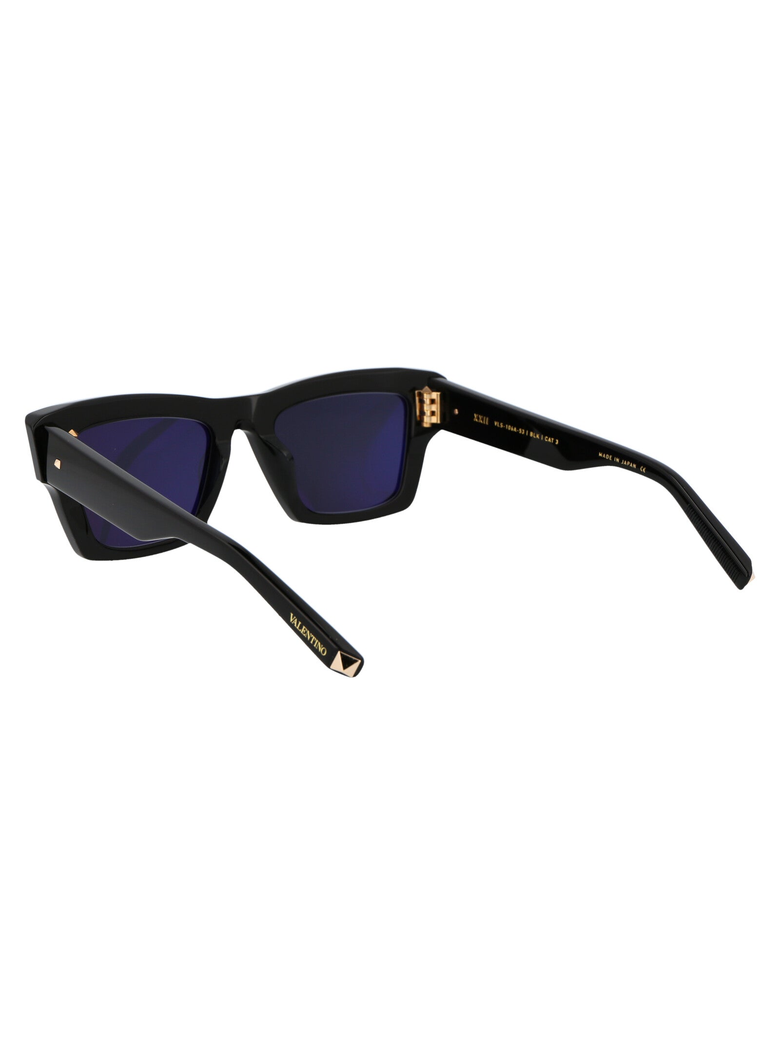 Vls-106a-53 Blk Black W/dark Grey Acetate Sunglasses