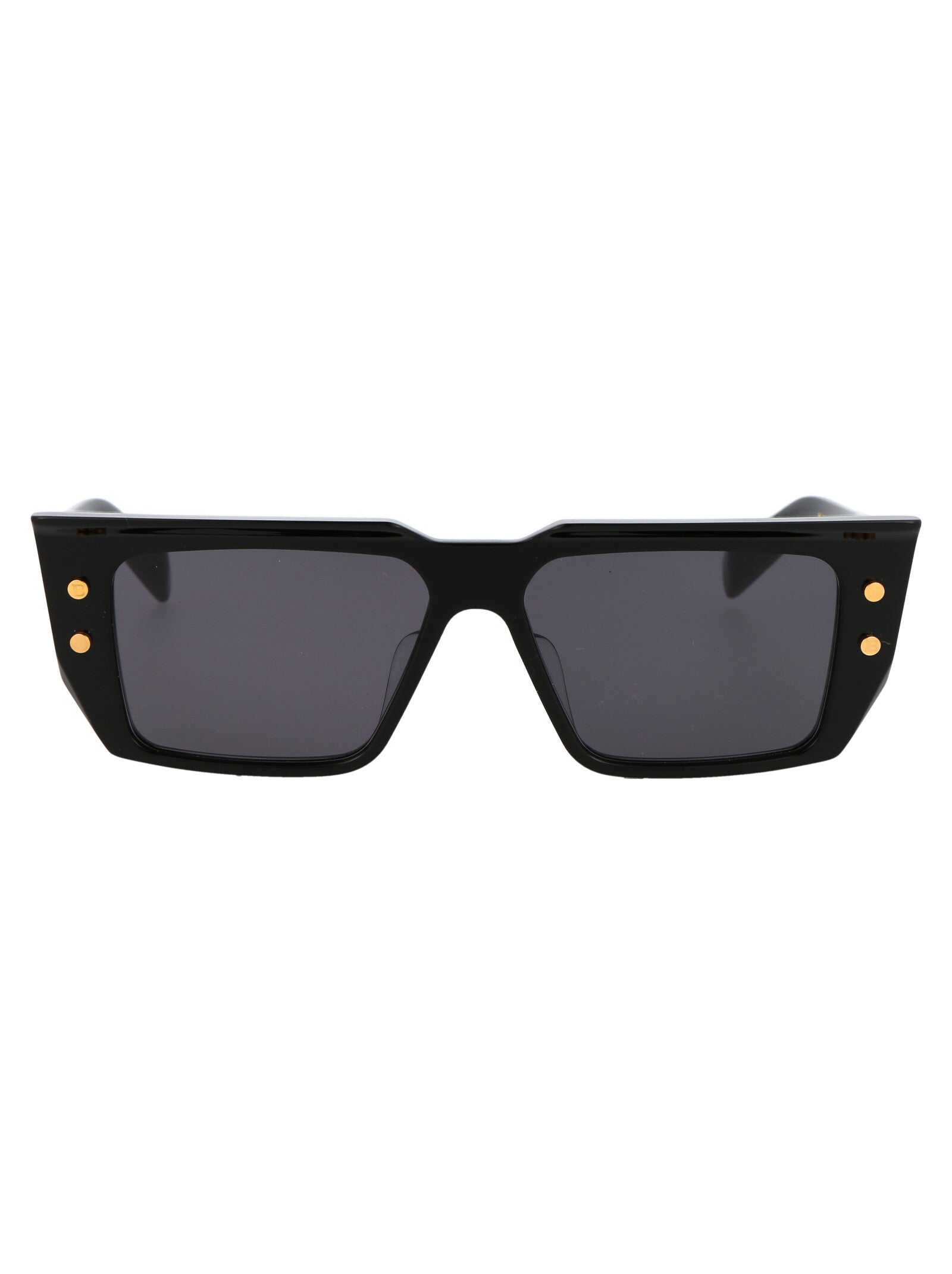 Bps-128a-54 A Black Gold W/ Dark Grey Acetate Sunglasses