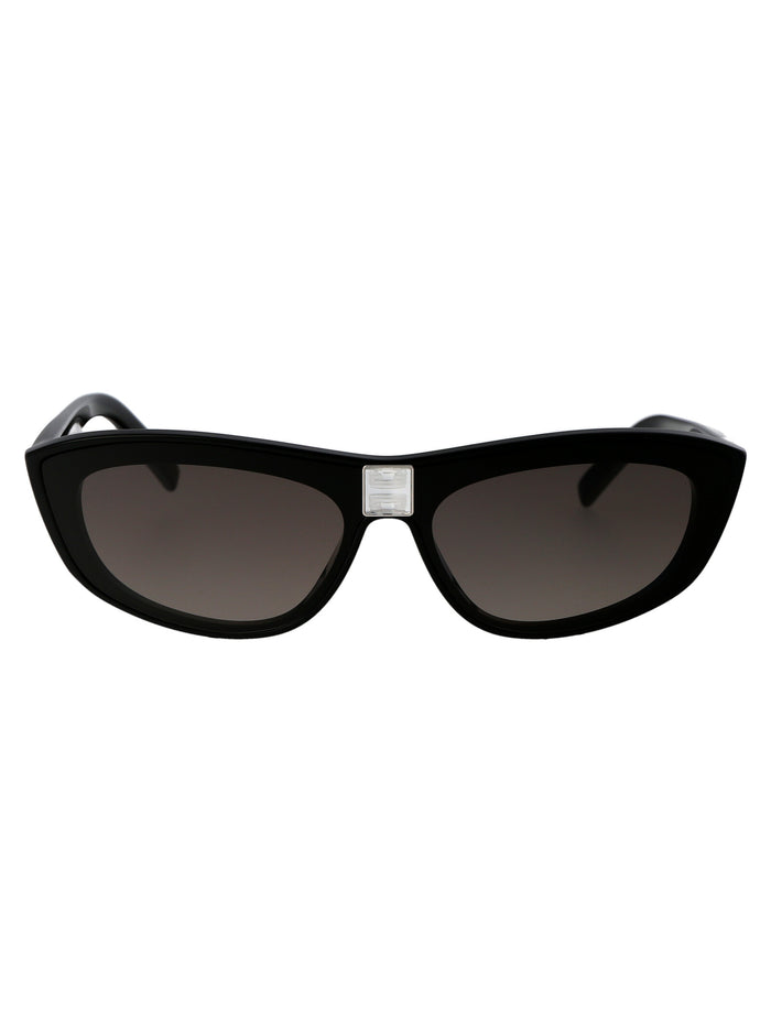 Gv40027i 01b Shiny Black / Gradient Smoke Acetate Sunglasses