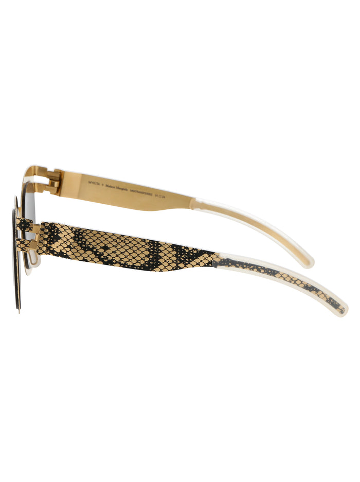 Mmtransfer002 239 Dgs Gold Black Python Dark Grey Solid Metal Sunglasses