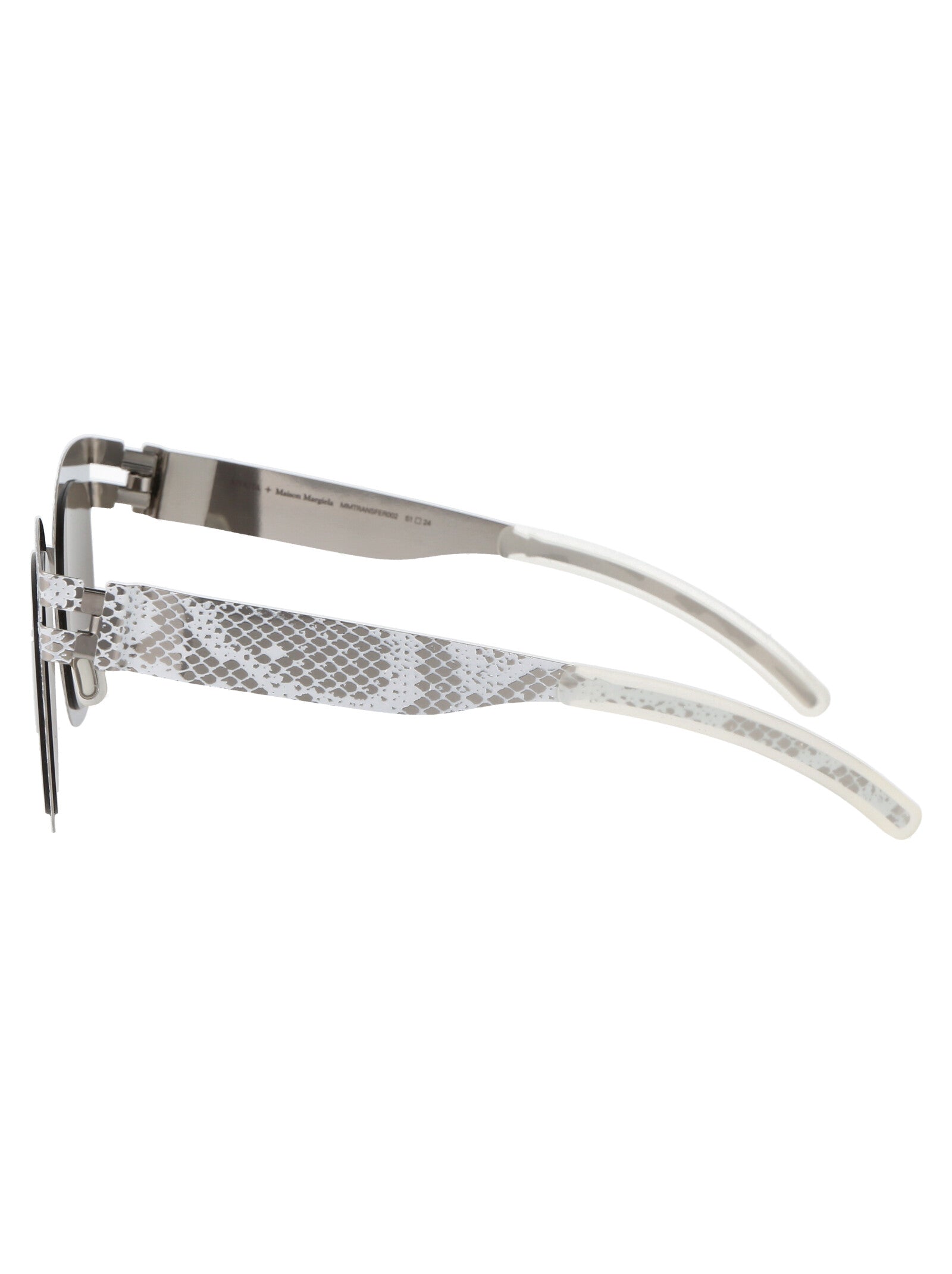 Mmtransfer002 239 Gold Black Python Dark Grey Solid Metal Sunglasses