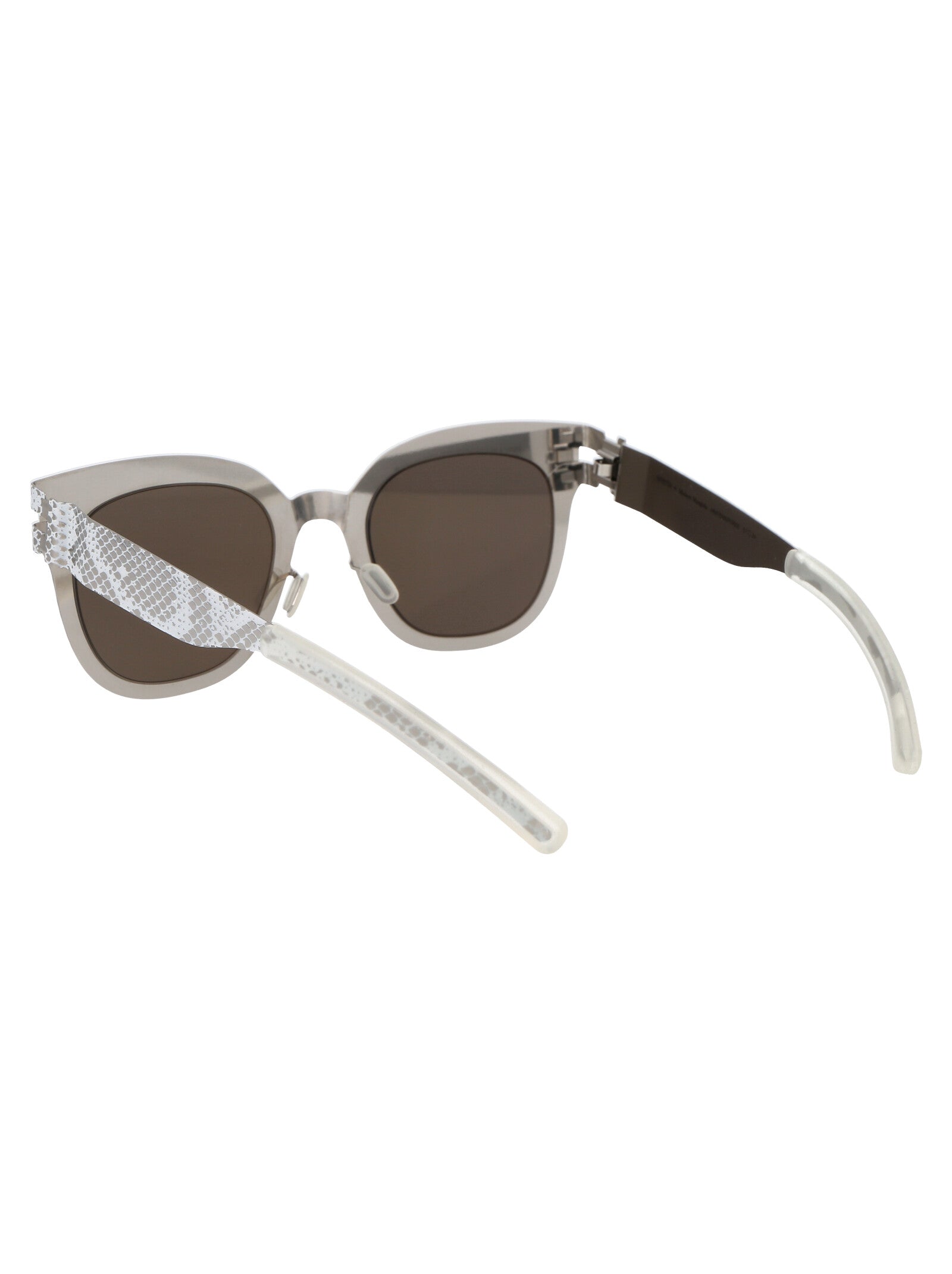 Mmtransfer002 239 Gold Black Python Dark Grey Solid Metal Sunglasses