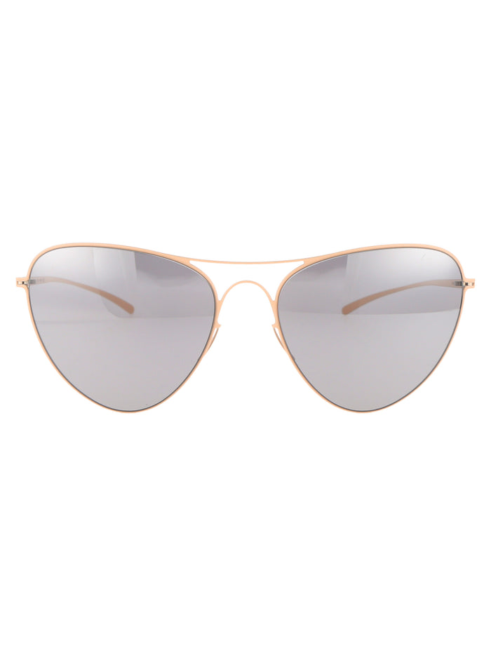 Mmesse015 221 E9 Nude Warm Grey Flash Metal Sunglasses