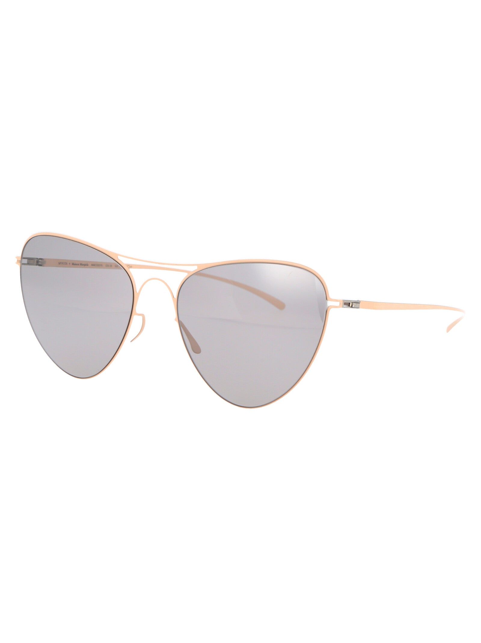 Mmesse015 221 E9 Nude Warm Grey Flash Metal Sunglasses