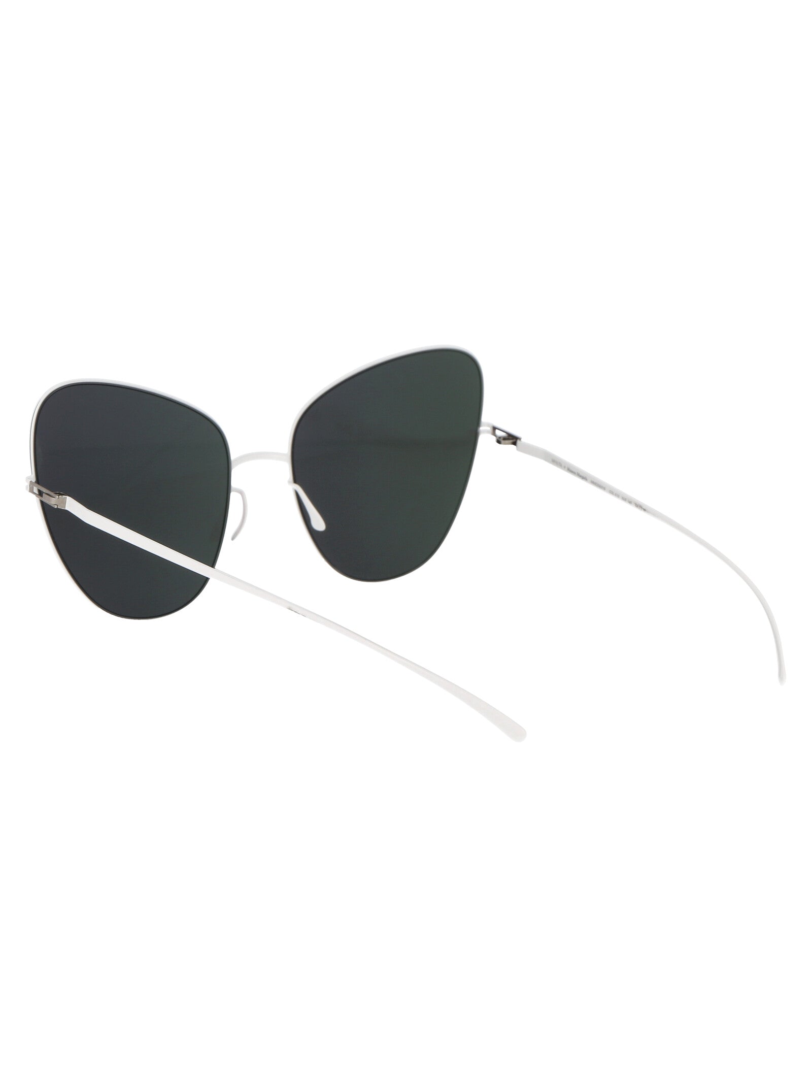 Mmesse018 333 E13 White Dark Grey Solid Metal Sunglasses