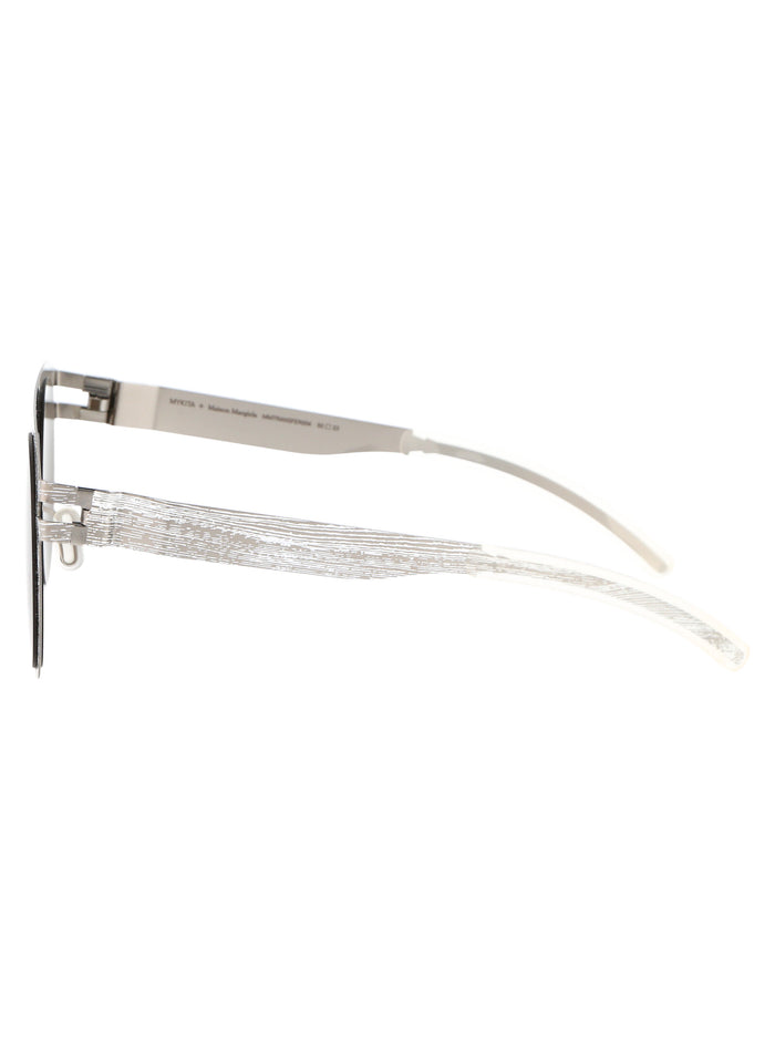 Mmtransfer004 354 Silver White Pine Brown Flash Metal Sunglasses
