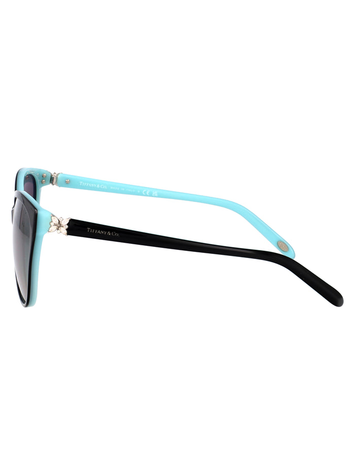 80553c Black On Tiffany Blue Acetate Sunglasses