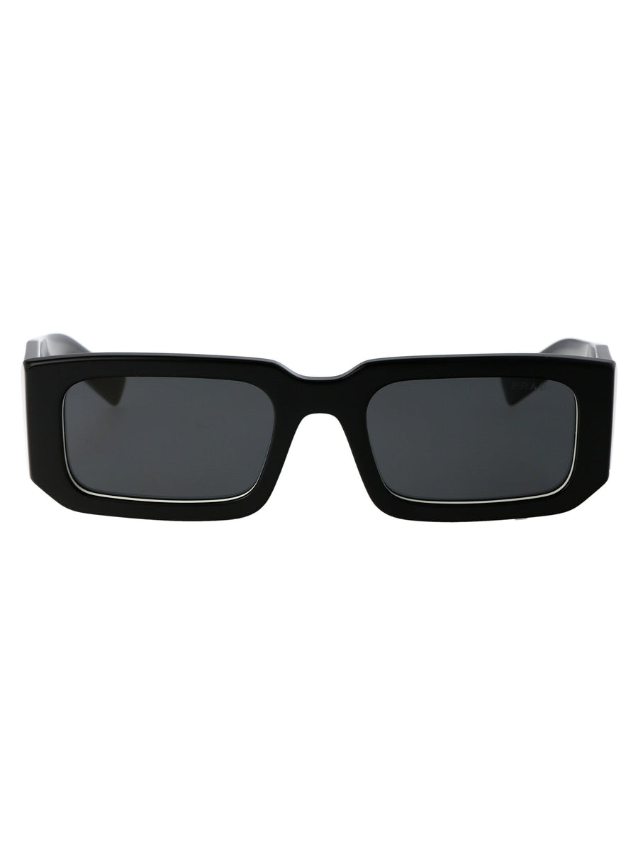 Sunglasses Black-White Acetate Black/white