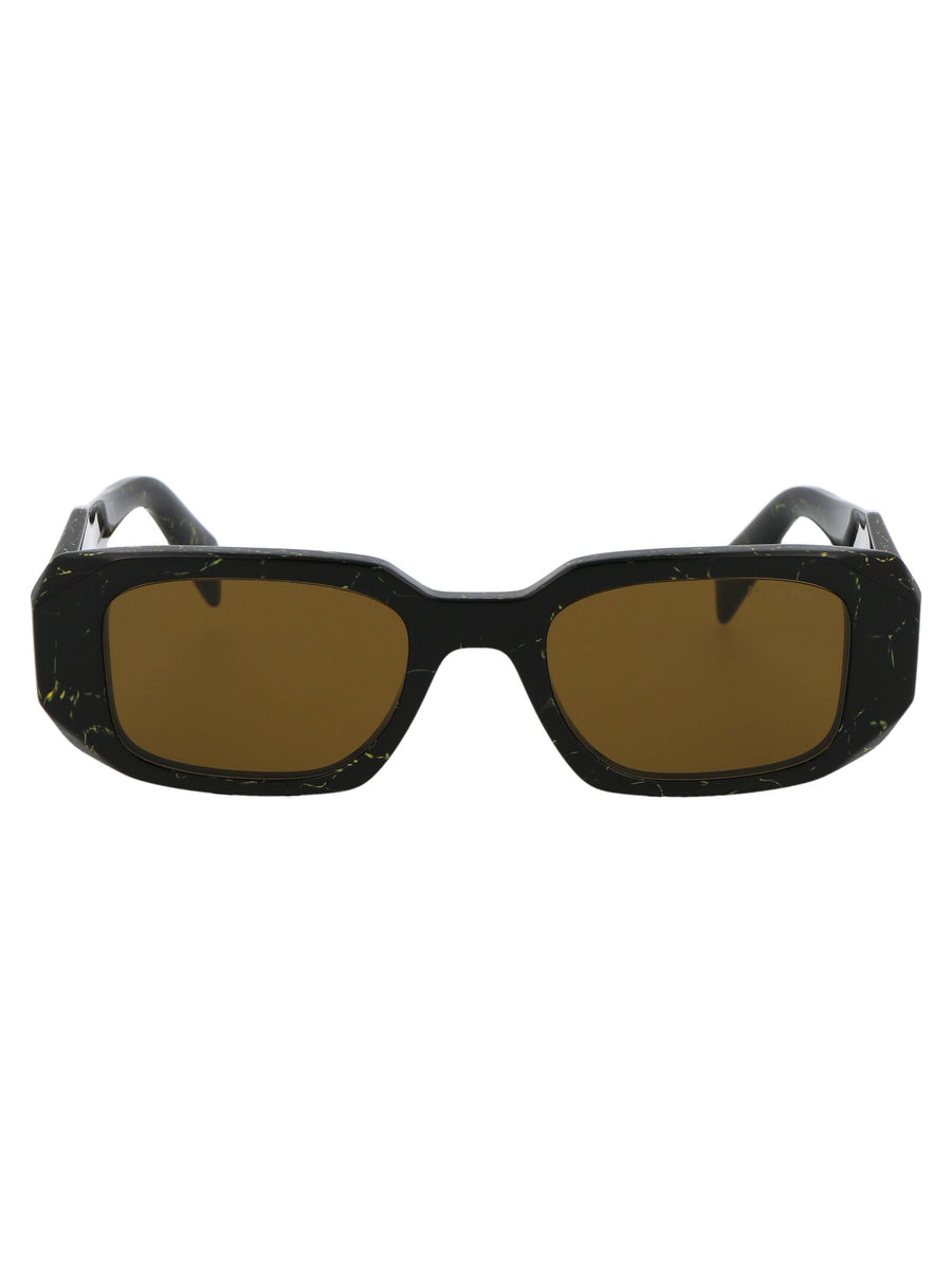 Sunglasses 0pr 17ws Black-Yellow Marble Black/yellow Acetate