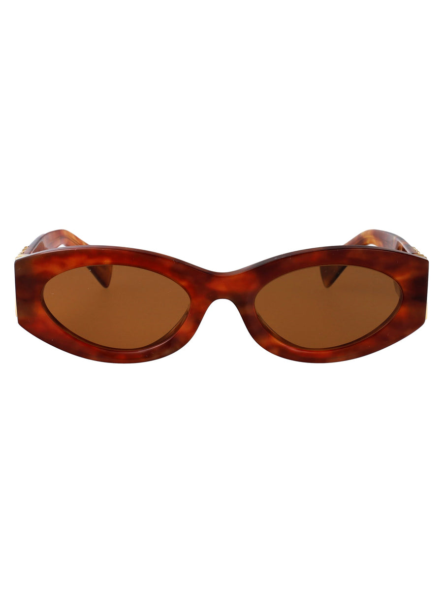 Rectangular Sunglasses Havana Acetate