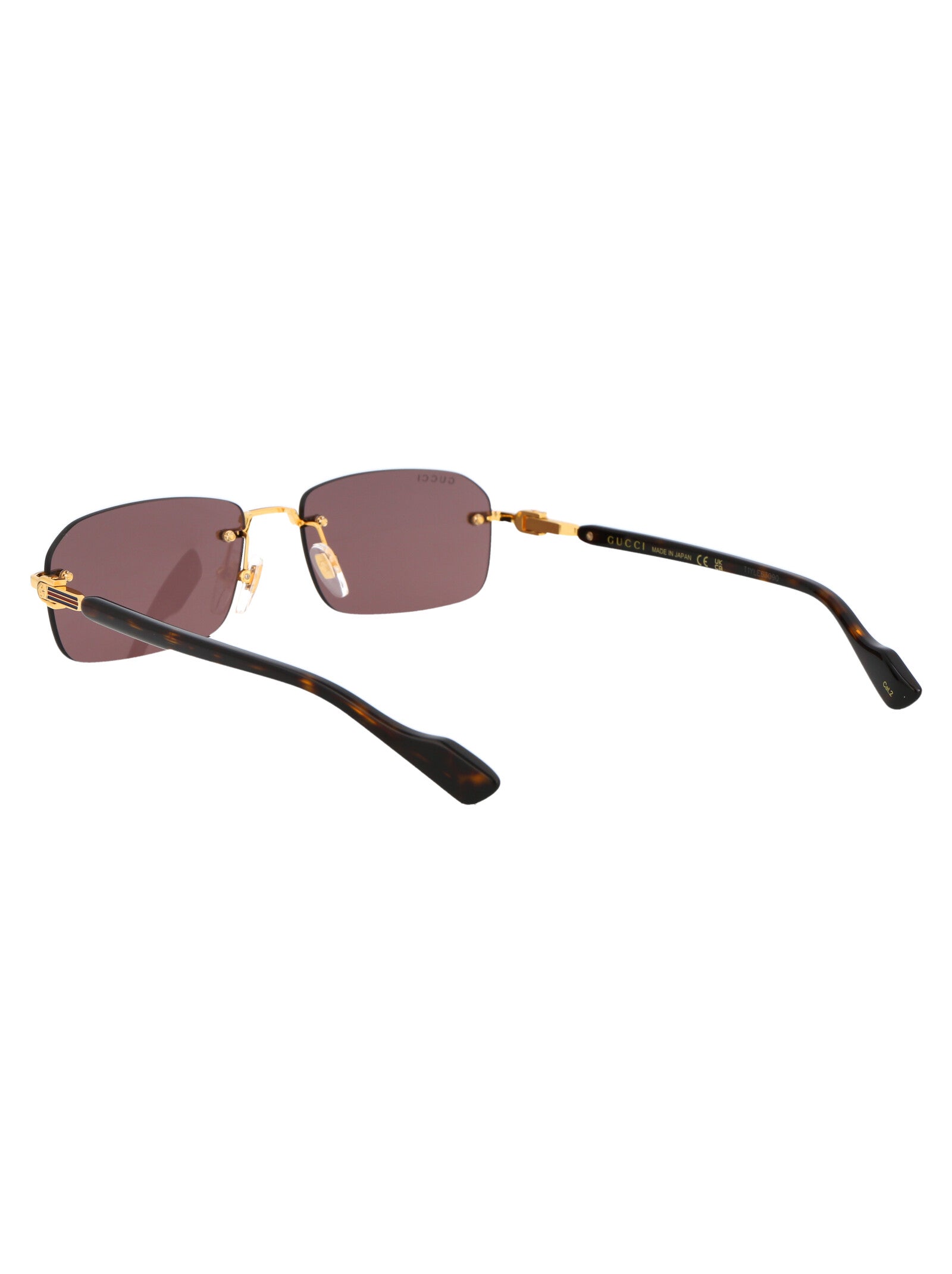 Gg1221s 002 Gold Havana Brown Metal Sunglasses