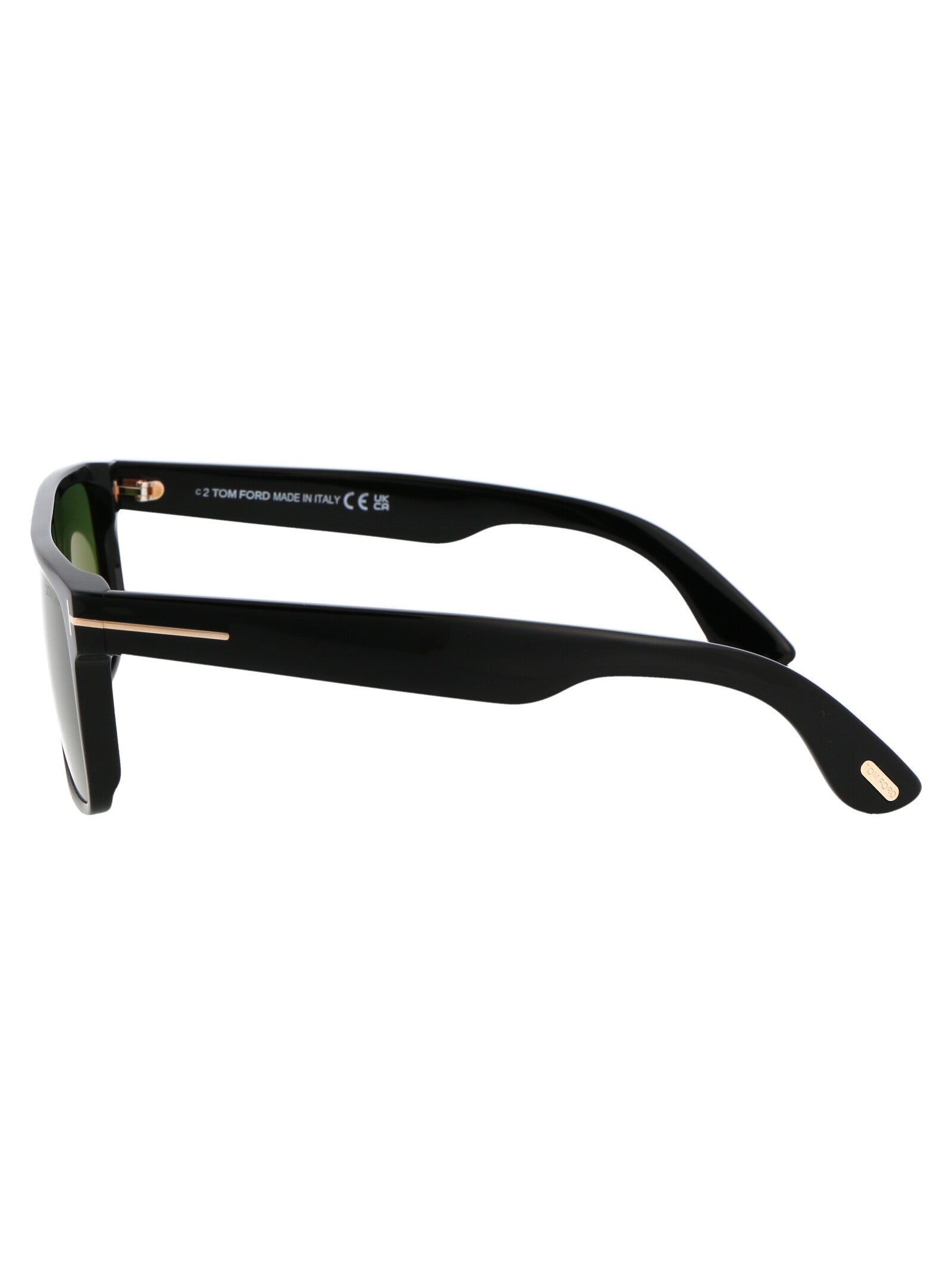 Philippe-02 01n Nero Lucido / Verde Acetate Sunglasses