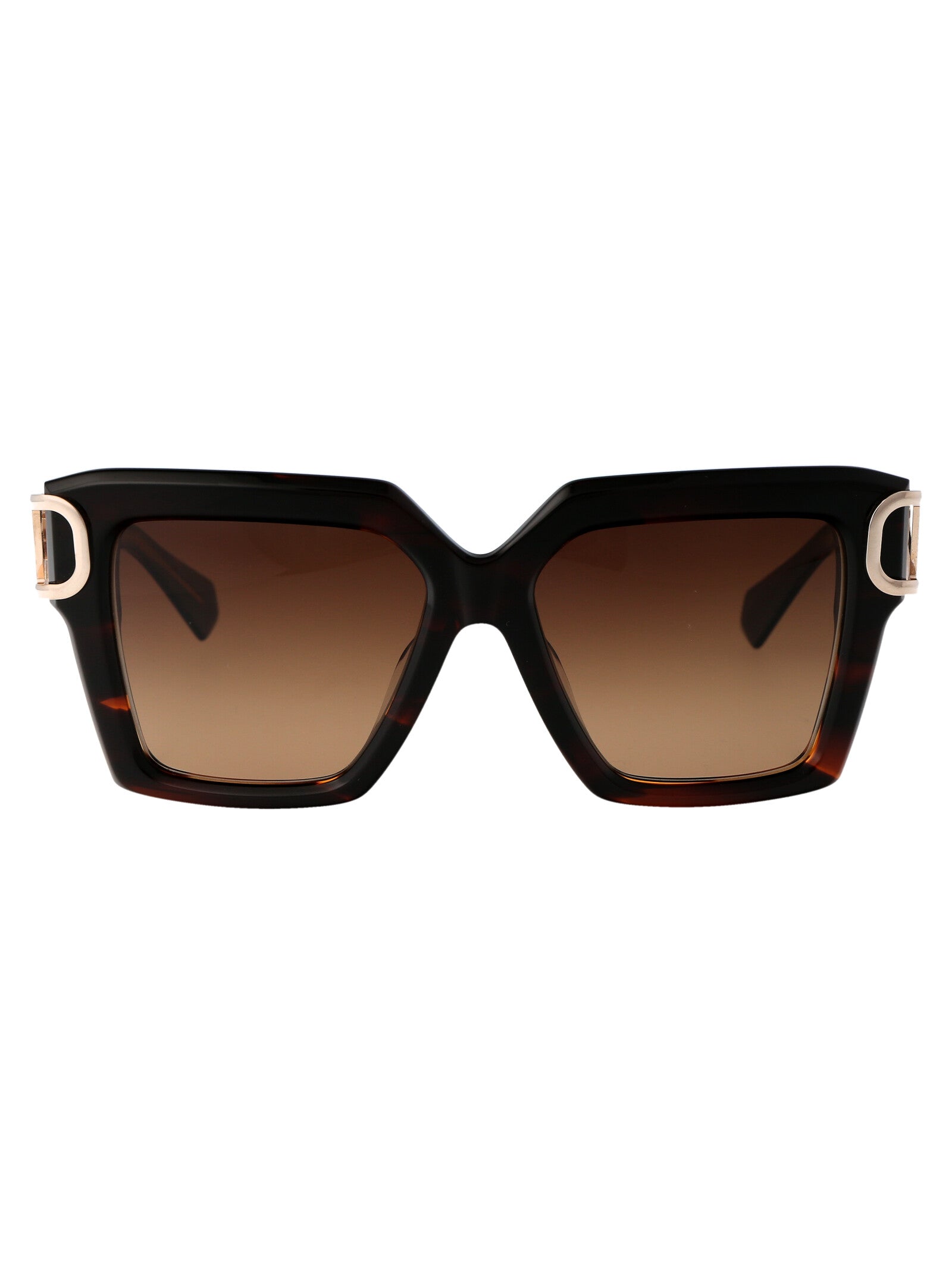 V - Uno 107b Brn Gld Acetate Sunglasses