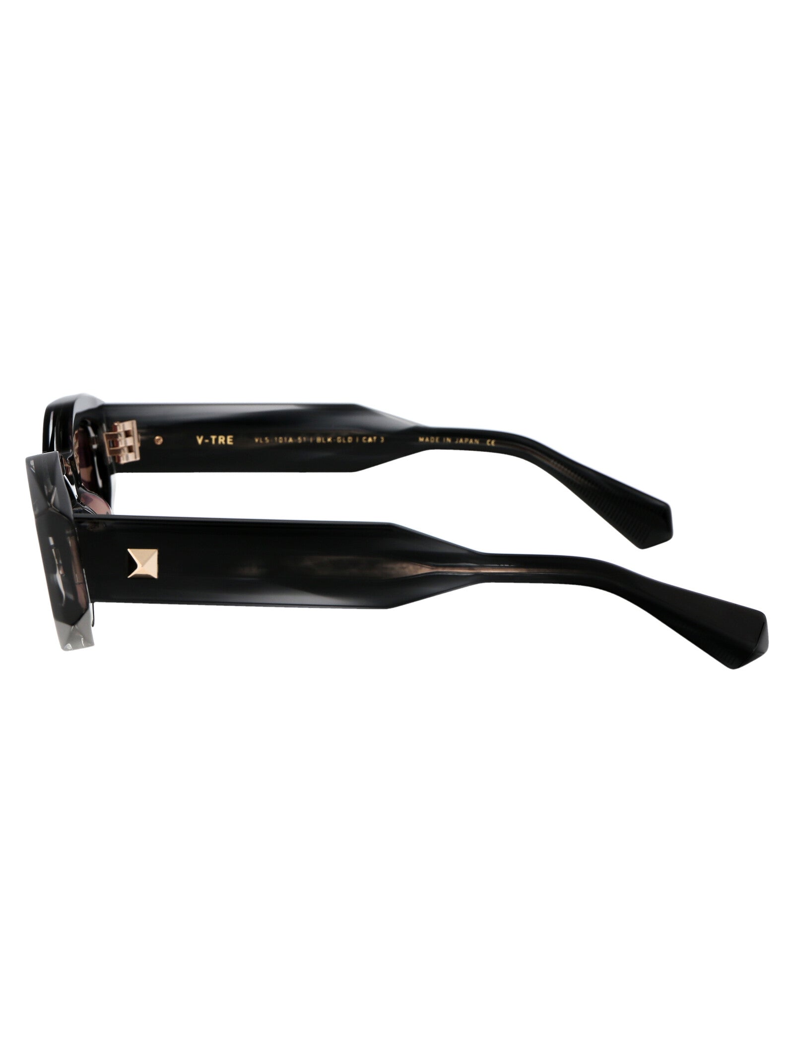 Vls-101a-51 101a Blk - Gld Acetate Sunglasses