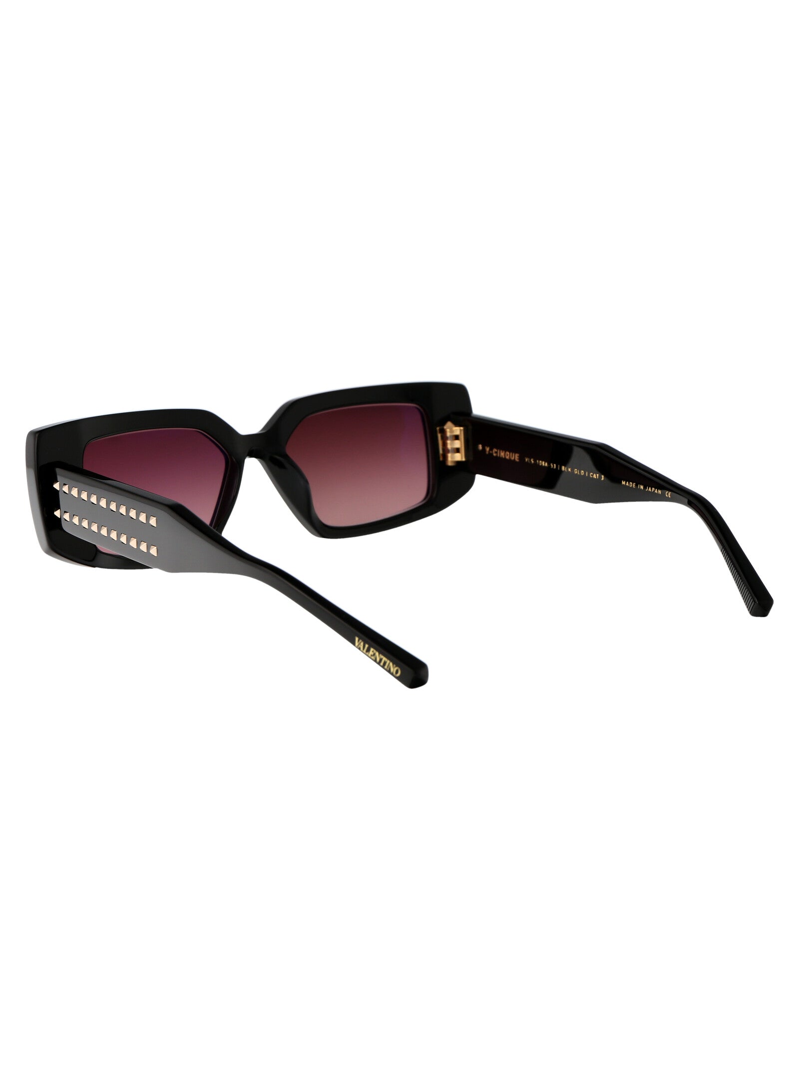 Vls-108a-53 108a Blk - Gld Acetate Sunglasses