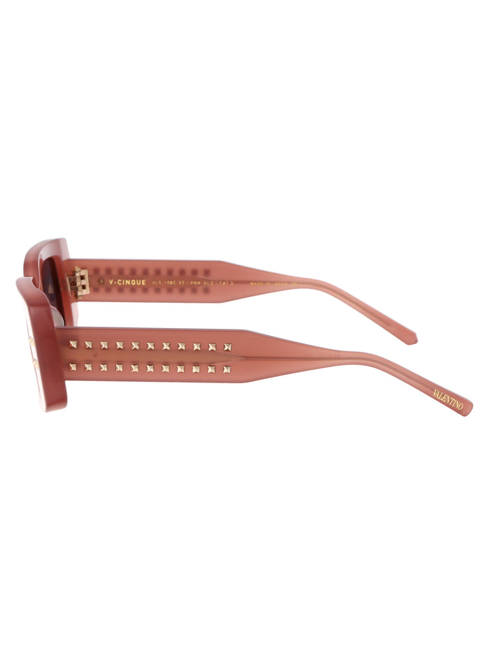 Vls-108c-53 108c Pnk - Gld Acetate Sunglasses