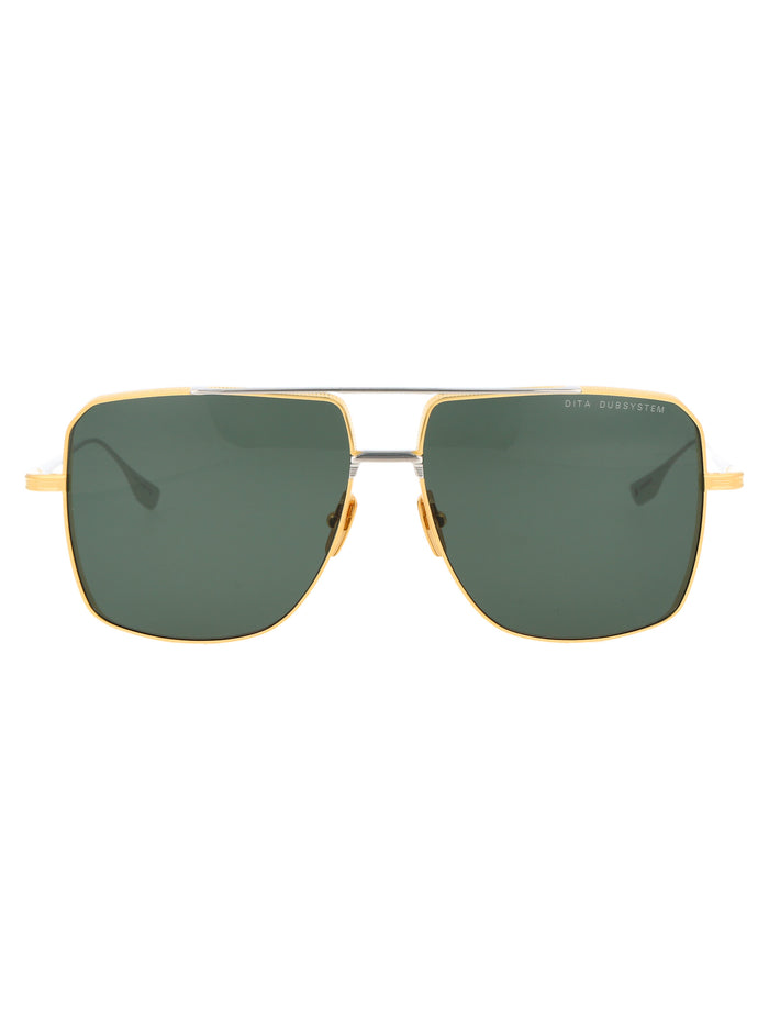 Dubsystem Yellow Gold - Silver Metal Sunglasses