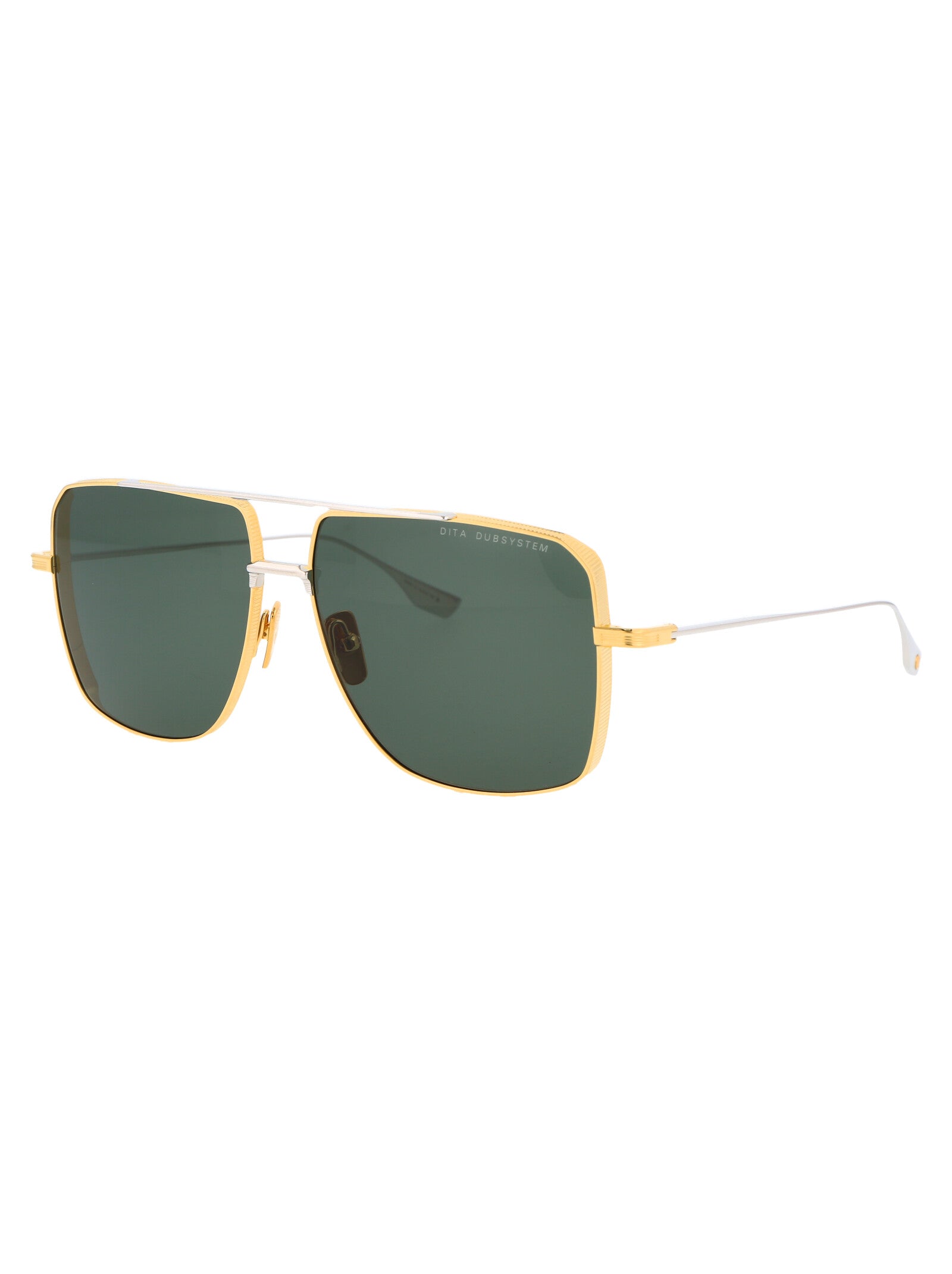 Dubsystem Yellow Gold - Silver Metal Sunglasses