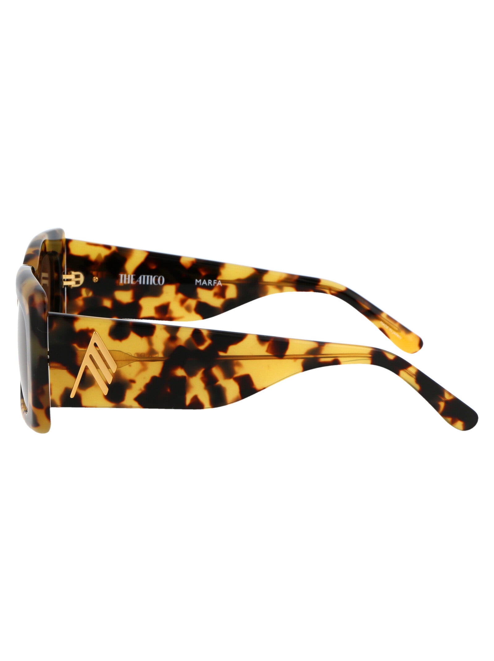 Marfa Black/yellowgold/grey Acetate Sunglasses