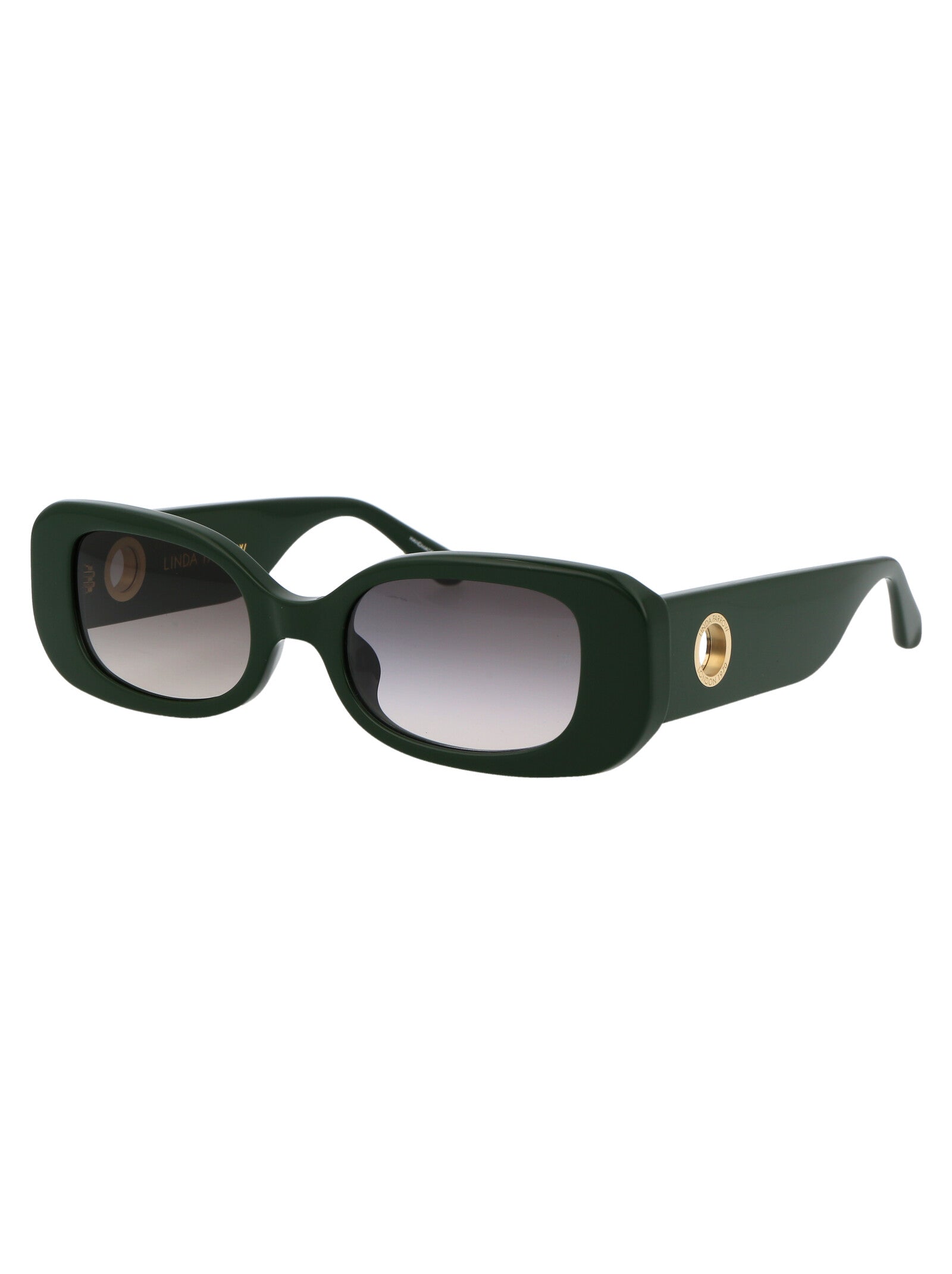Lfl1117c7sun C7 Forestgreen/lightgold/greygrad Acetate Sunglasses