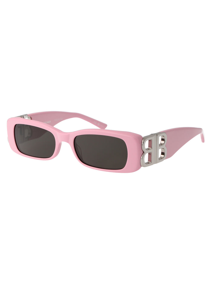 012 Pink Silver Grey Acetate Sunglasses