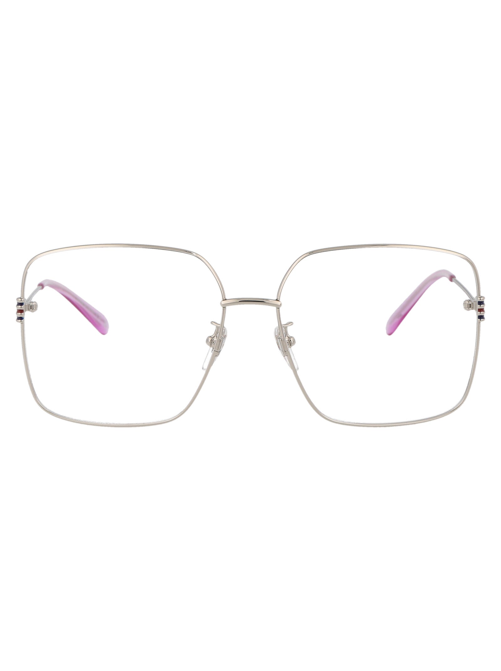 Gg1284oa 002 Silver Transparent Acetate Optical