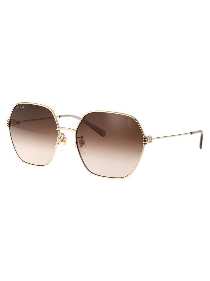 Gg1285sa 002 Gold Brown Acetate Sunglasses