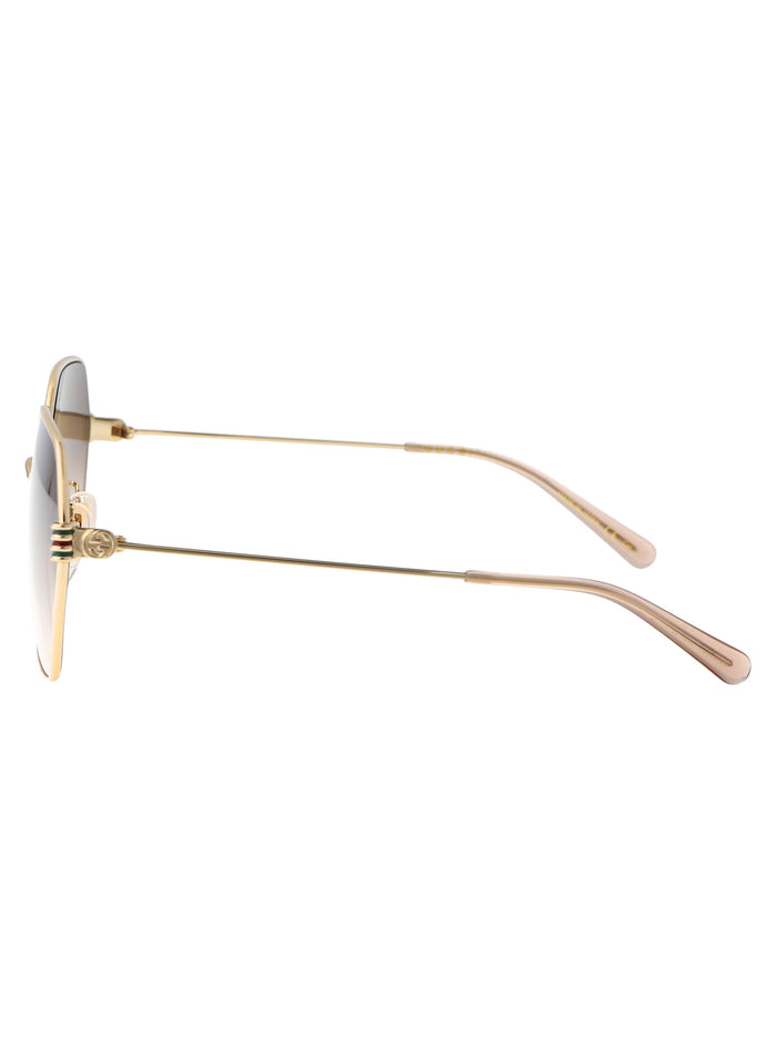 Gg1285sa 002 Gold Brown Acetate Sunglasses