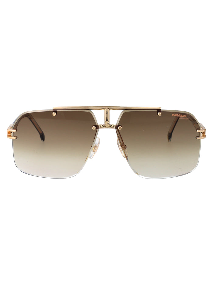 Carrera 1054-S Black Gold Metal Sunglasses