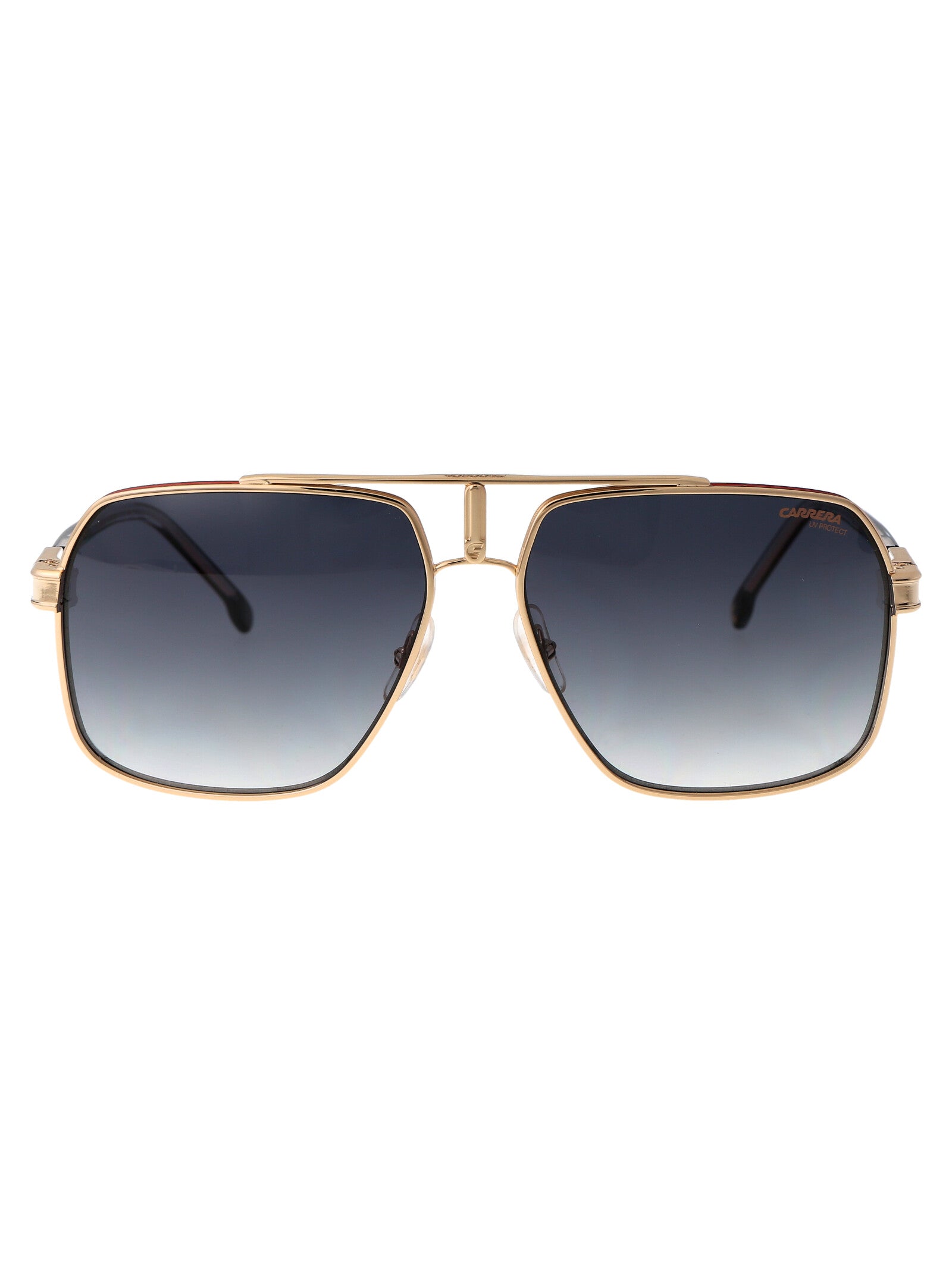 Carrera 1055-S Gold Striped Red Metal Sunglasses