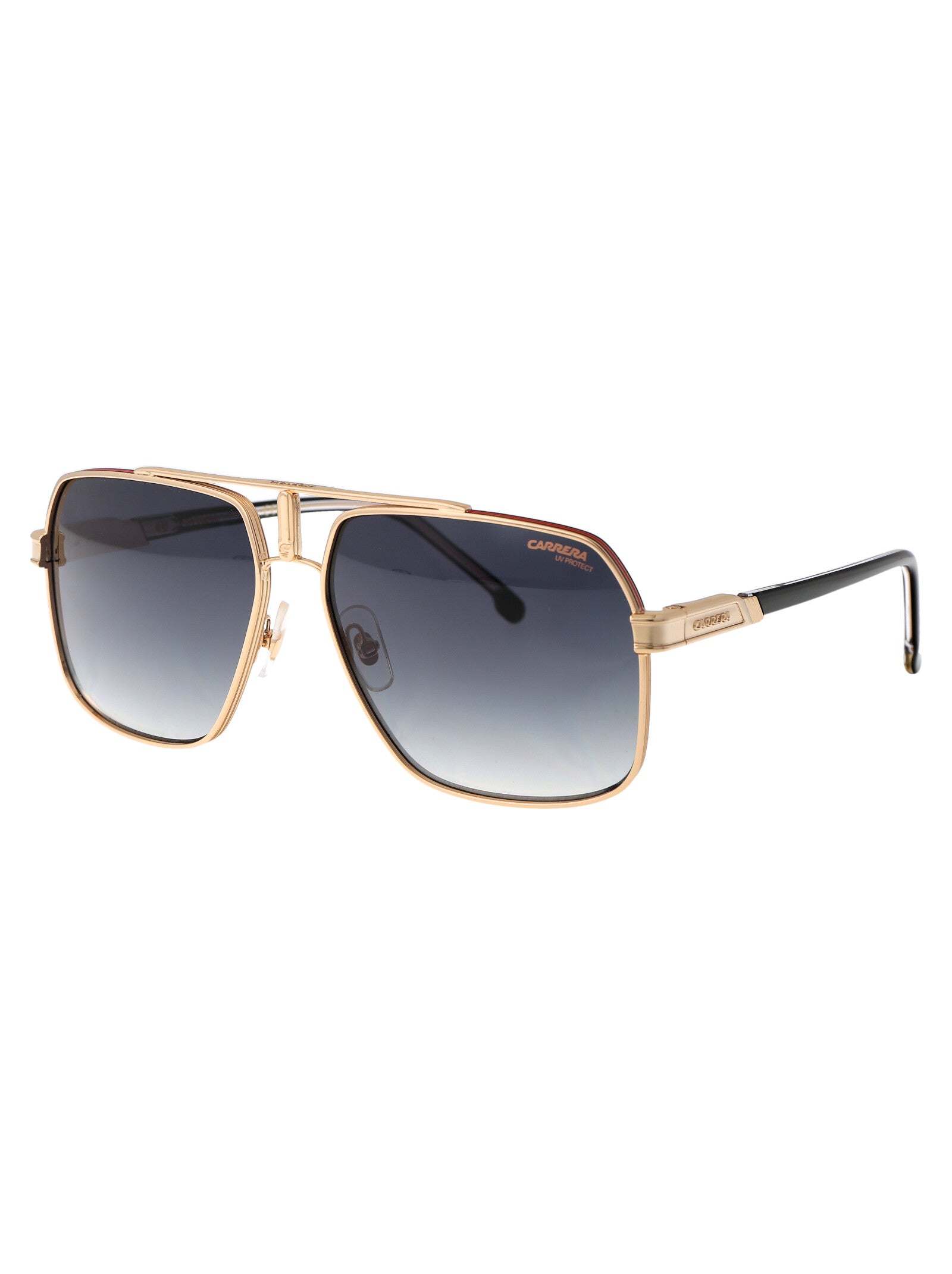 Carrera 1055-S Gold Striped Red Metal Sunglasses
