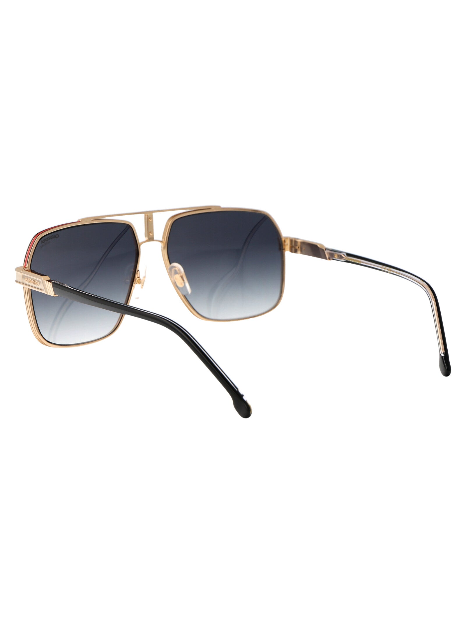 Carrera 1055-S Gold Striped Red Metal Sunglasses