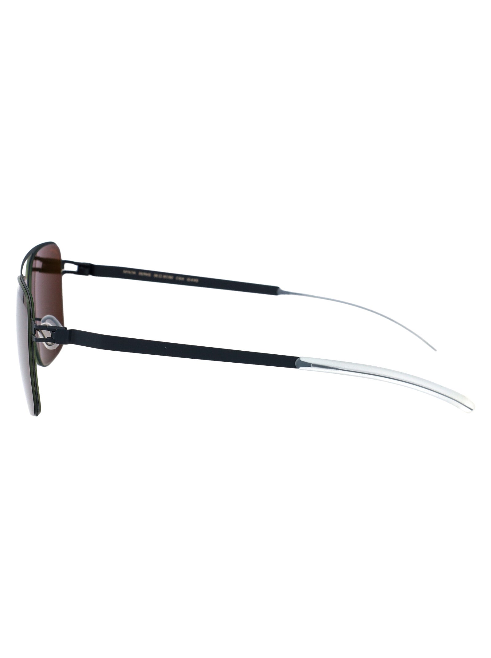 Bernie 056 Gold/black Polarized Pro Green 15 Steel Sunglasses