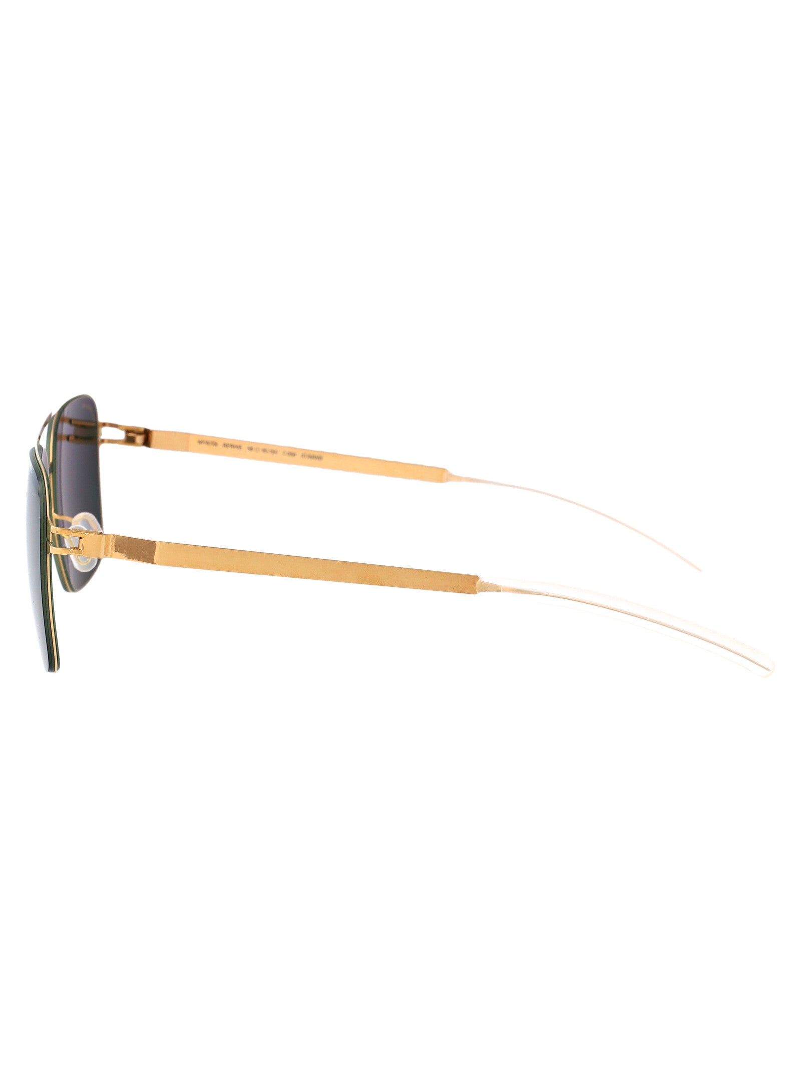 Bernie 056 Gold/black Polarized Pro Green 15 Steel Sunglasses