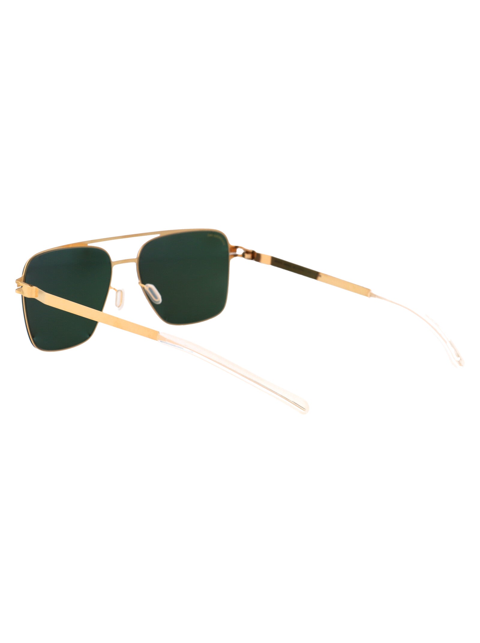 Bernie 056 Gold/black Polarized Pro Green 15 Steel Sunglasses