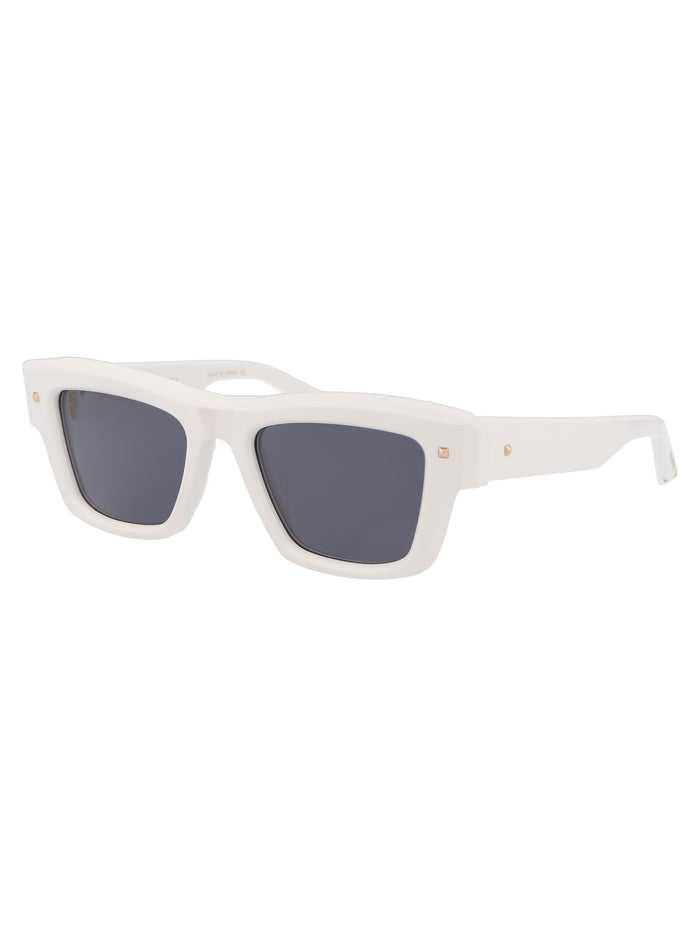 Vls-106c-50-Ltd500 Wht White - Yellow Gold W/dark Grey Acetate Sunglasses