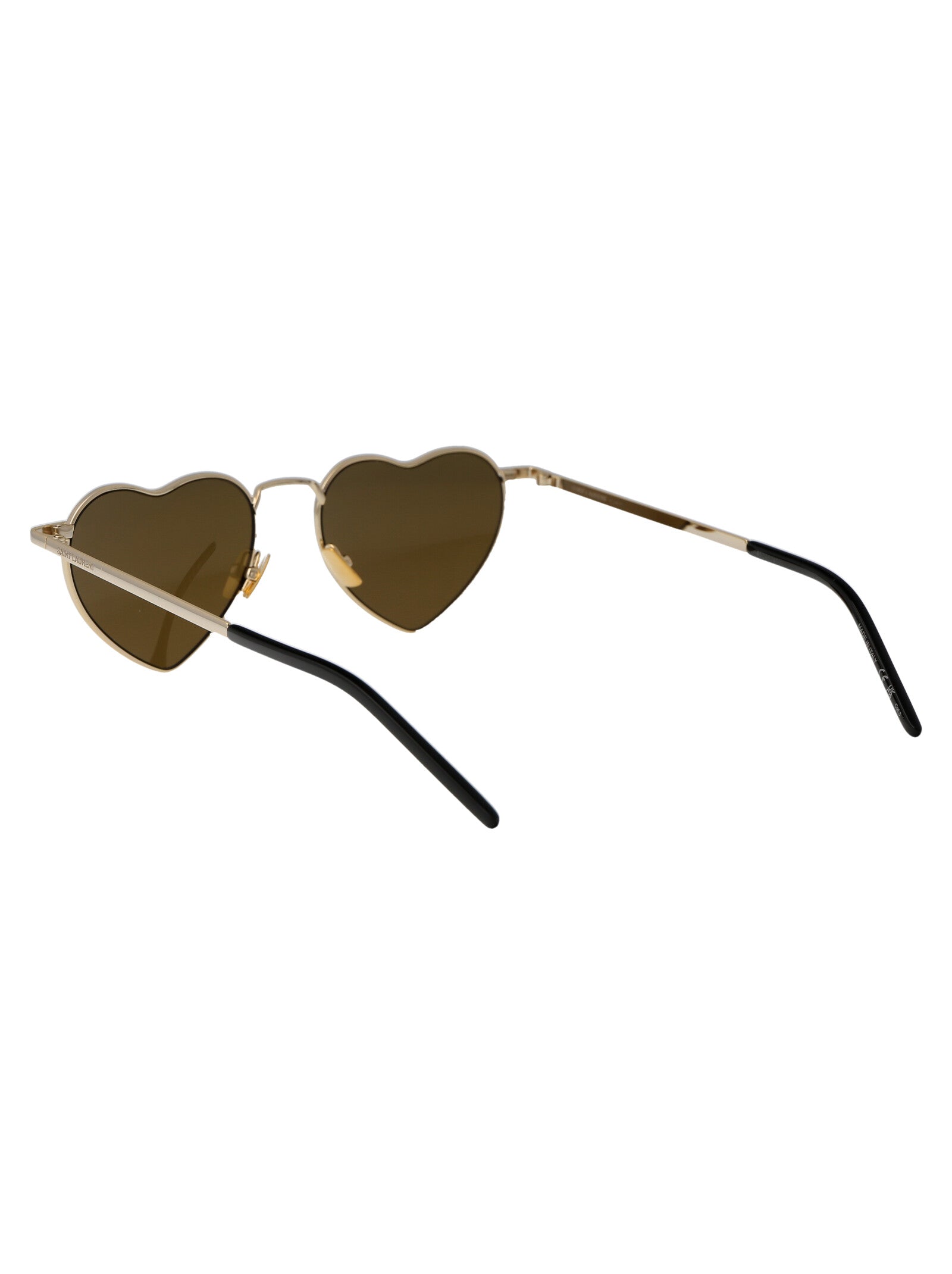 Sl 301 Loulou 015 Gold Brown Metal Sunglasses