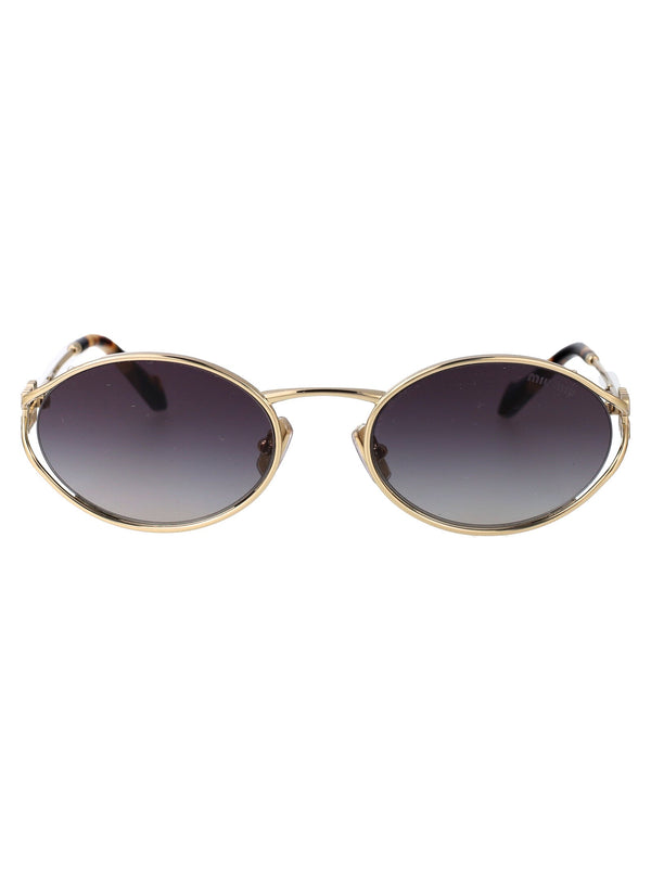 Sunglasses 0mu 52ys Pale Gold Metal