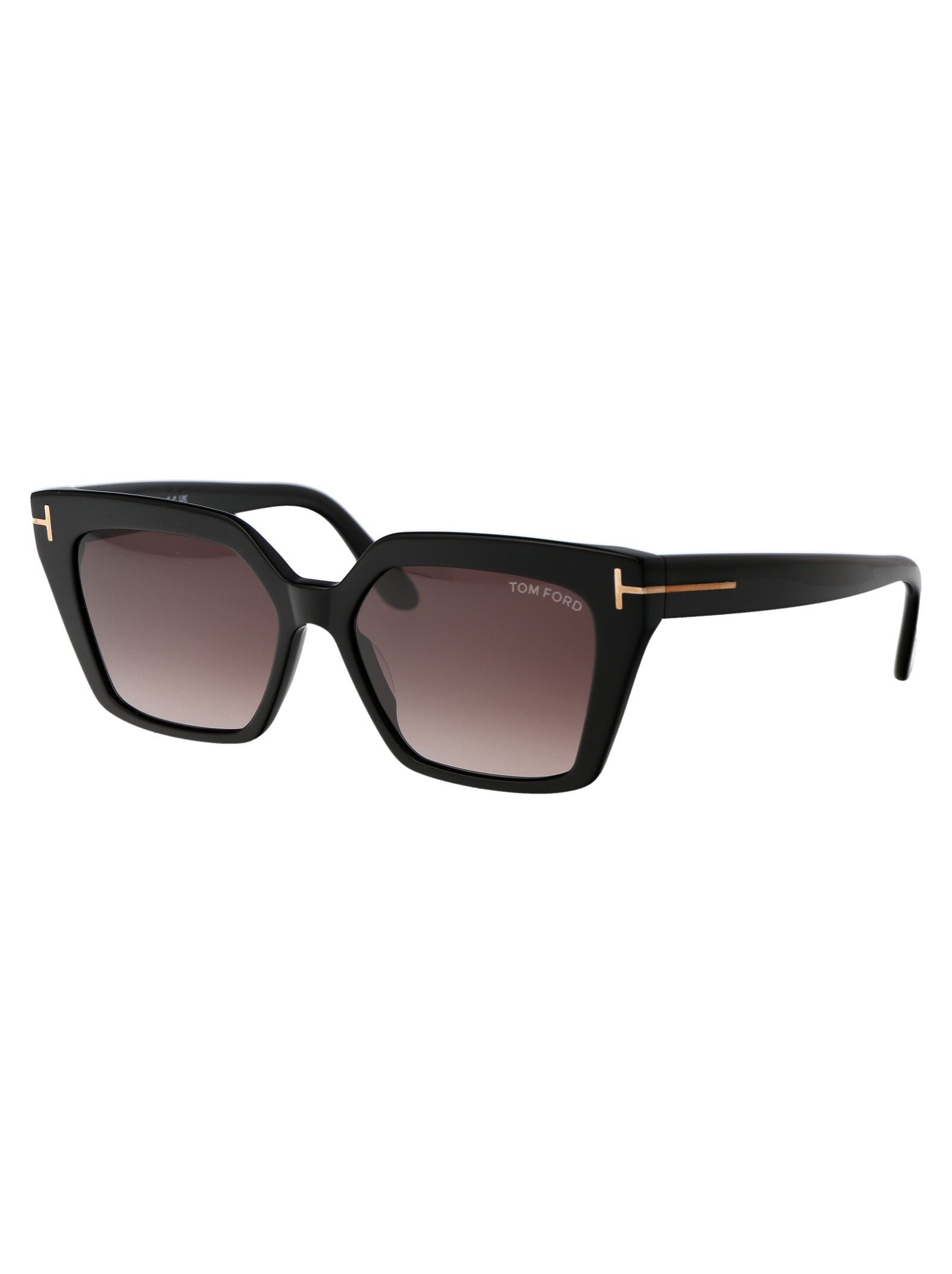 Ft1030 01z Nero Lucido / Viola Grad E/o Specchiato Acetate Sunglasses