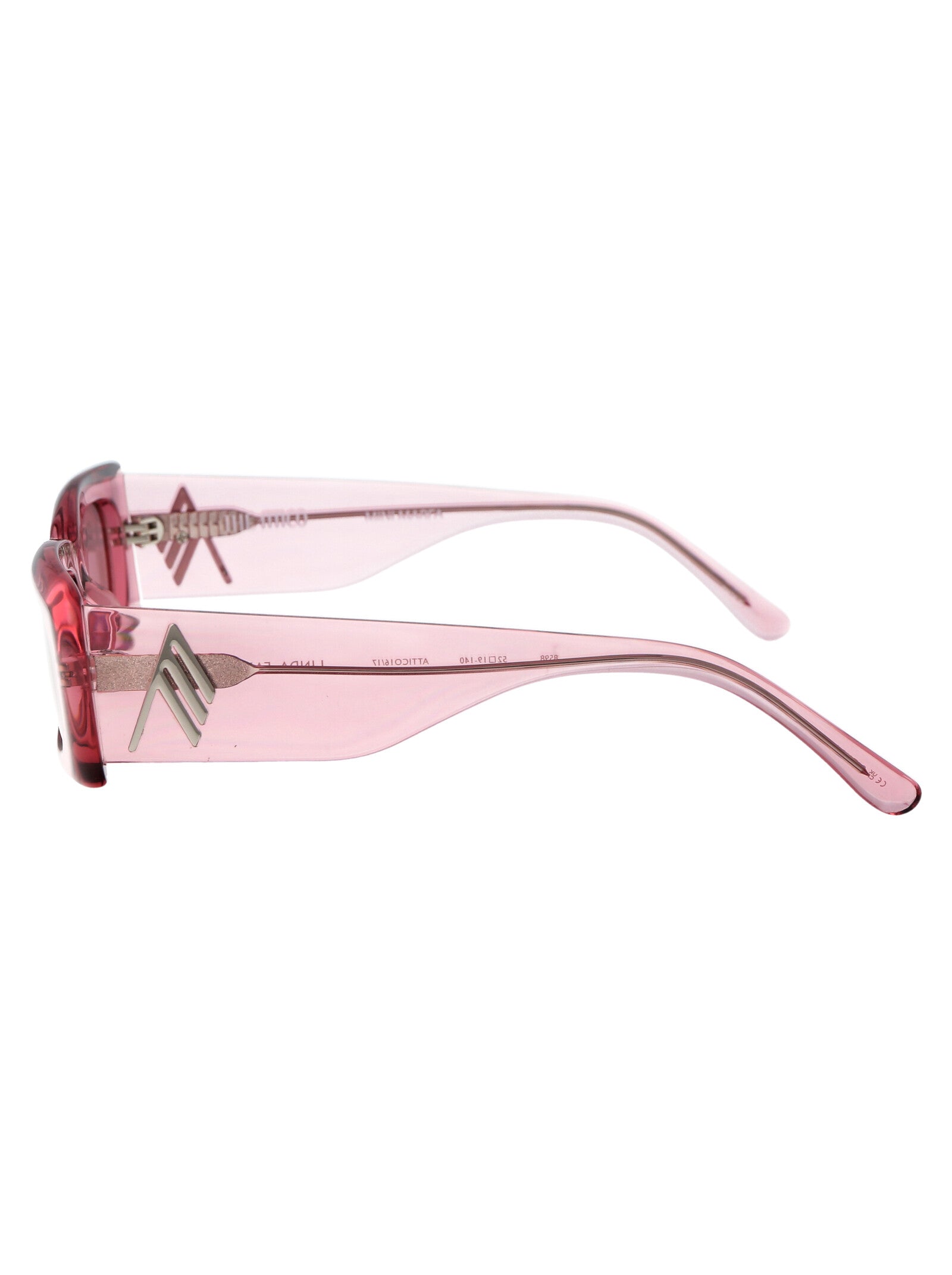 Attico16c17sun C17 Powderpink/silver/pink Acetate Sunglasses