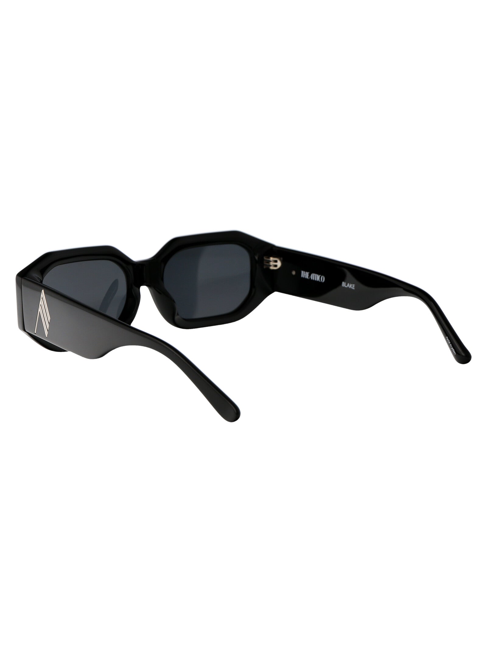Blake Black/silver/grey Acetate Sunglasses