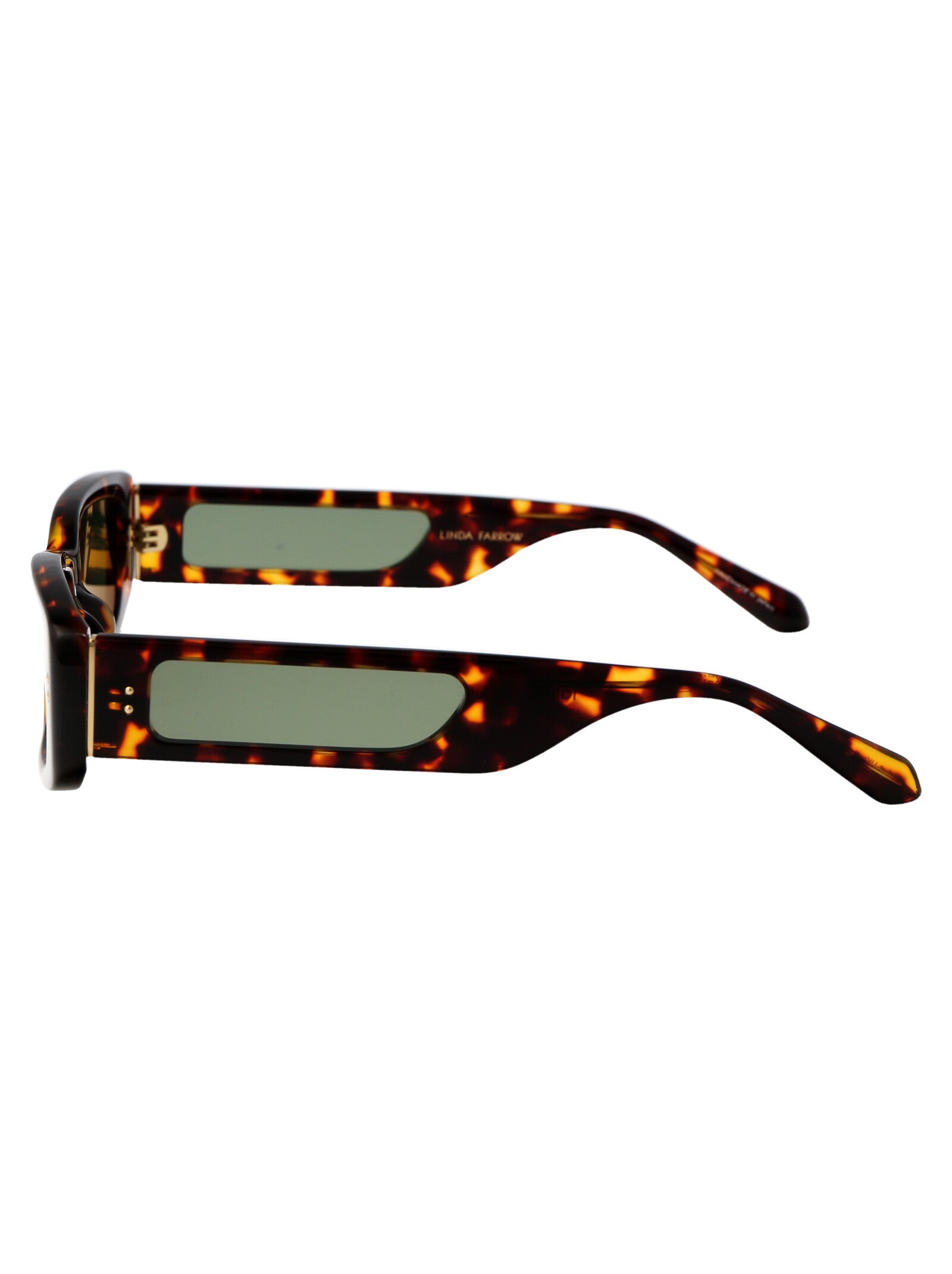 Lfl1419c2sun 2 02 Dark T-shell Light Gold Green Acetate Sunglasses