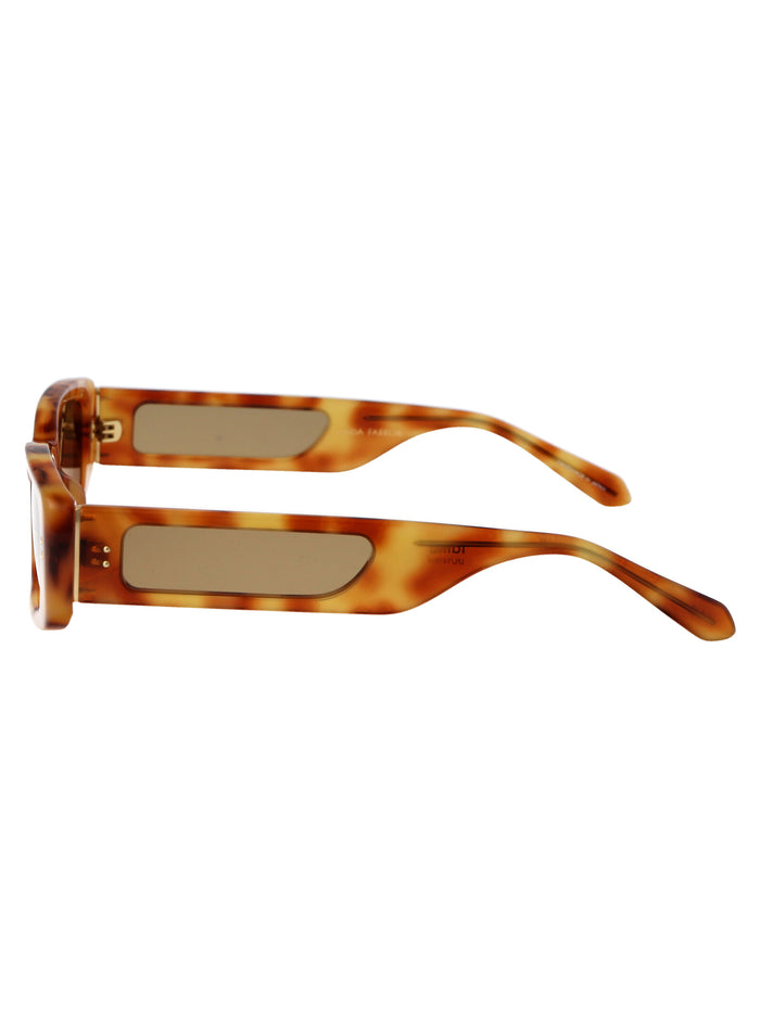 Lfl1419c4sun 4 04 Saffron T-shell Light Gold Green Acetate Sunglasses