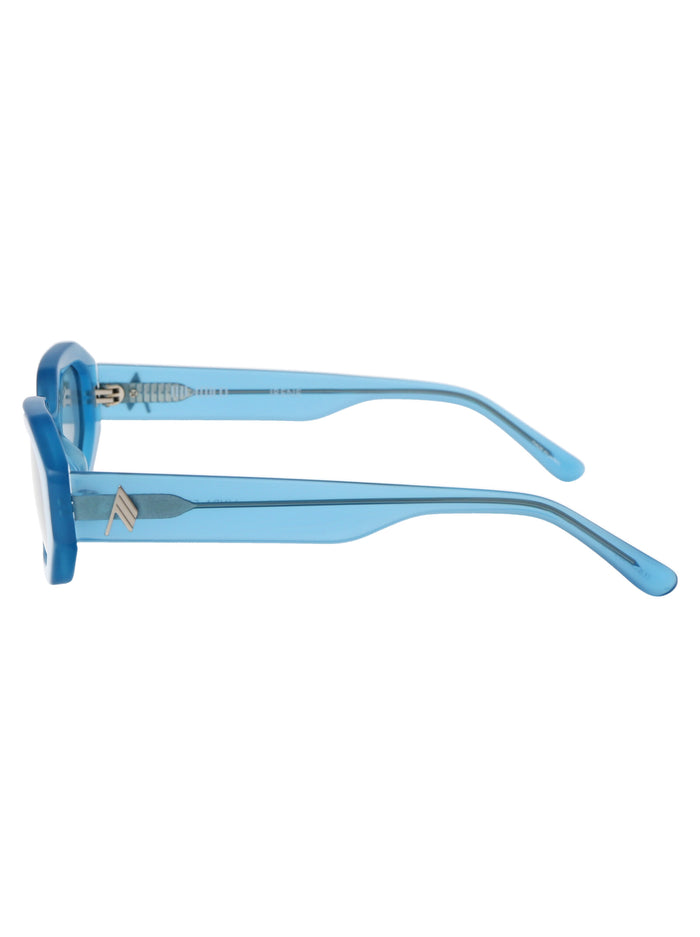 Attico14c12sun 12 Torquoise Silver Toequoise Acetate Sunglasses