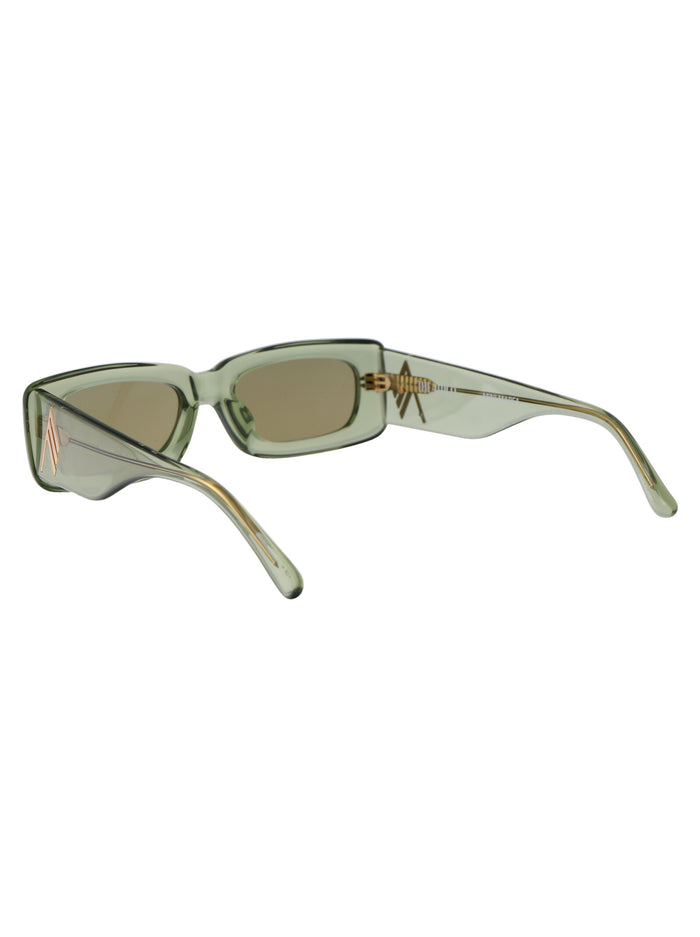 Attico16c18sun 18 Green Gold Acetate Sunglasses